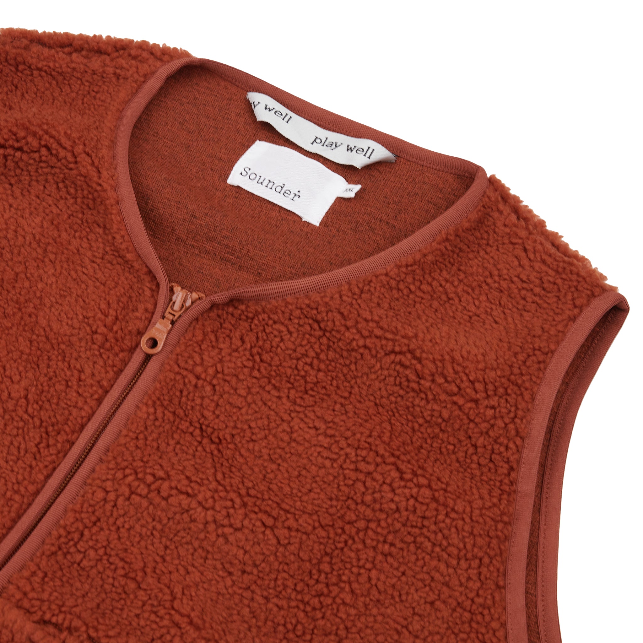 Sounder Golf | Sounder Golf | Clothing | Fleeces | Himalayas Overhead Gilet - Rust | Outerwear