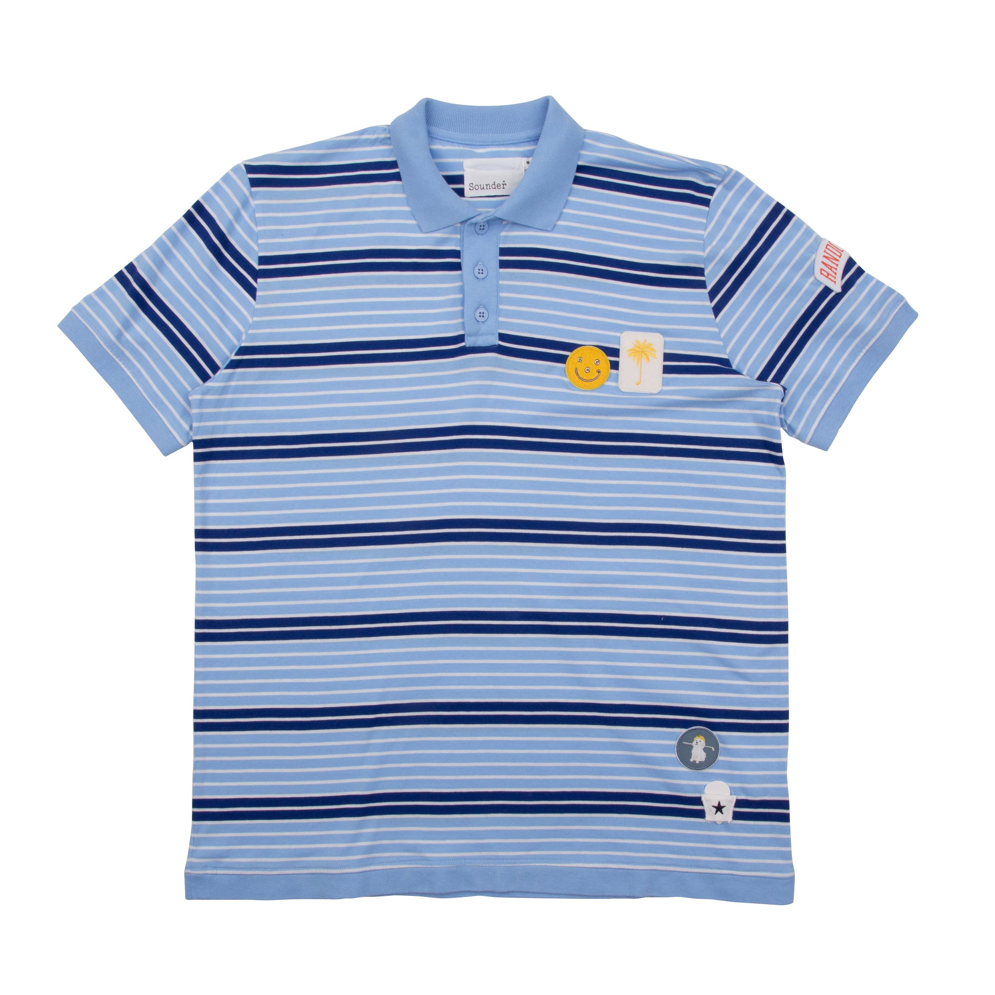 Sounder Golf | Sounder Golf | Clothing | Polos | Sounder x Random Golf Club Monterey Polo - Sky Blue and Indigo | T-Shirts & Shirts