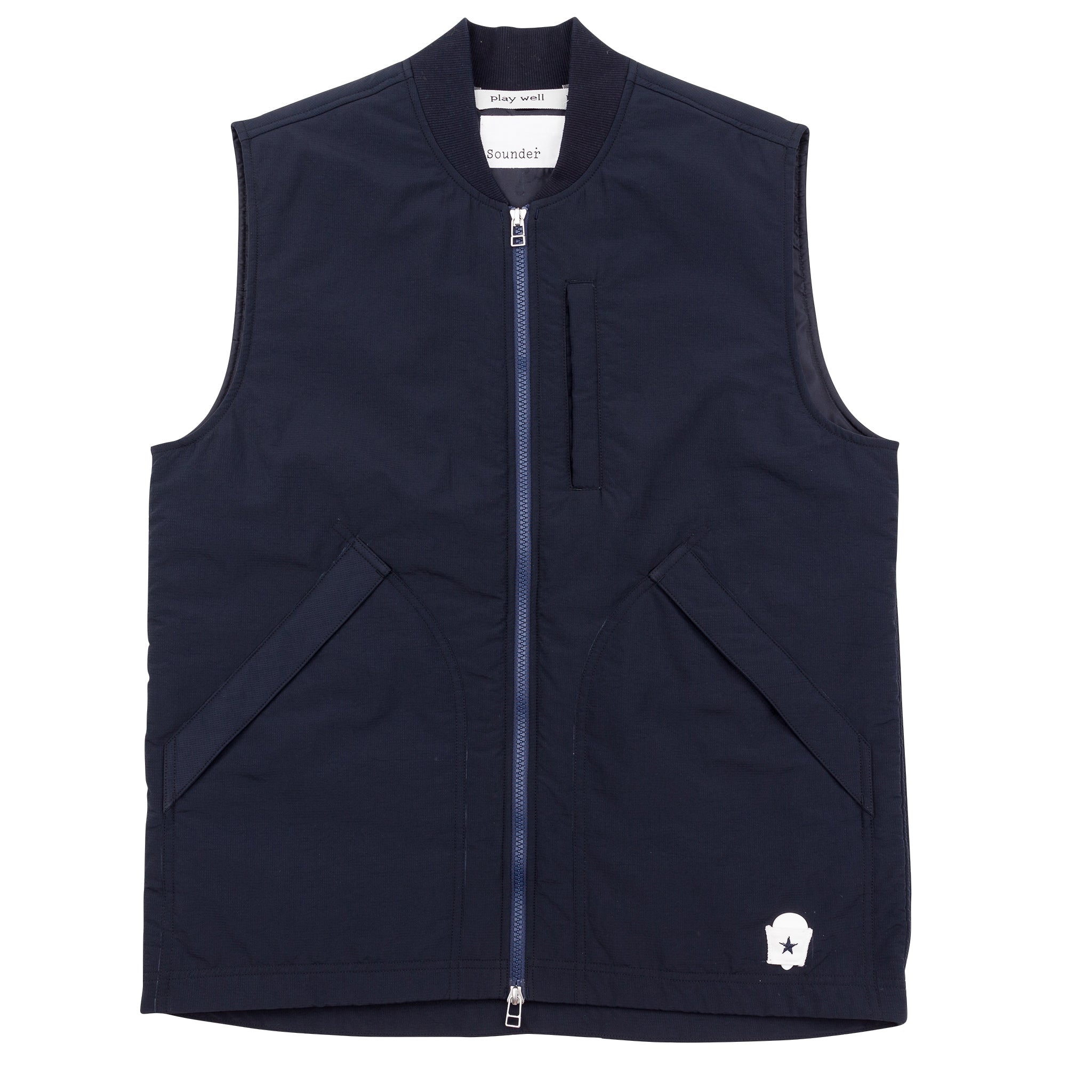 Sounder Golf | Sounder Golf | Clothing | Gilets | Low Light Gilet - Navy | Outerwear