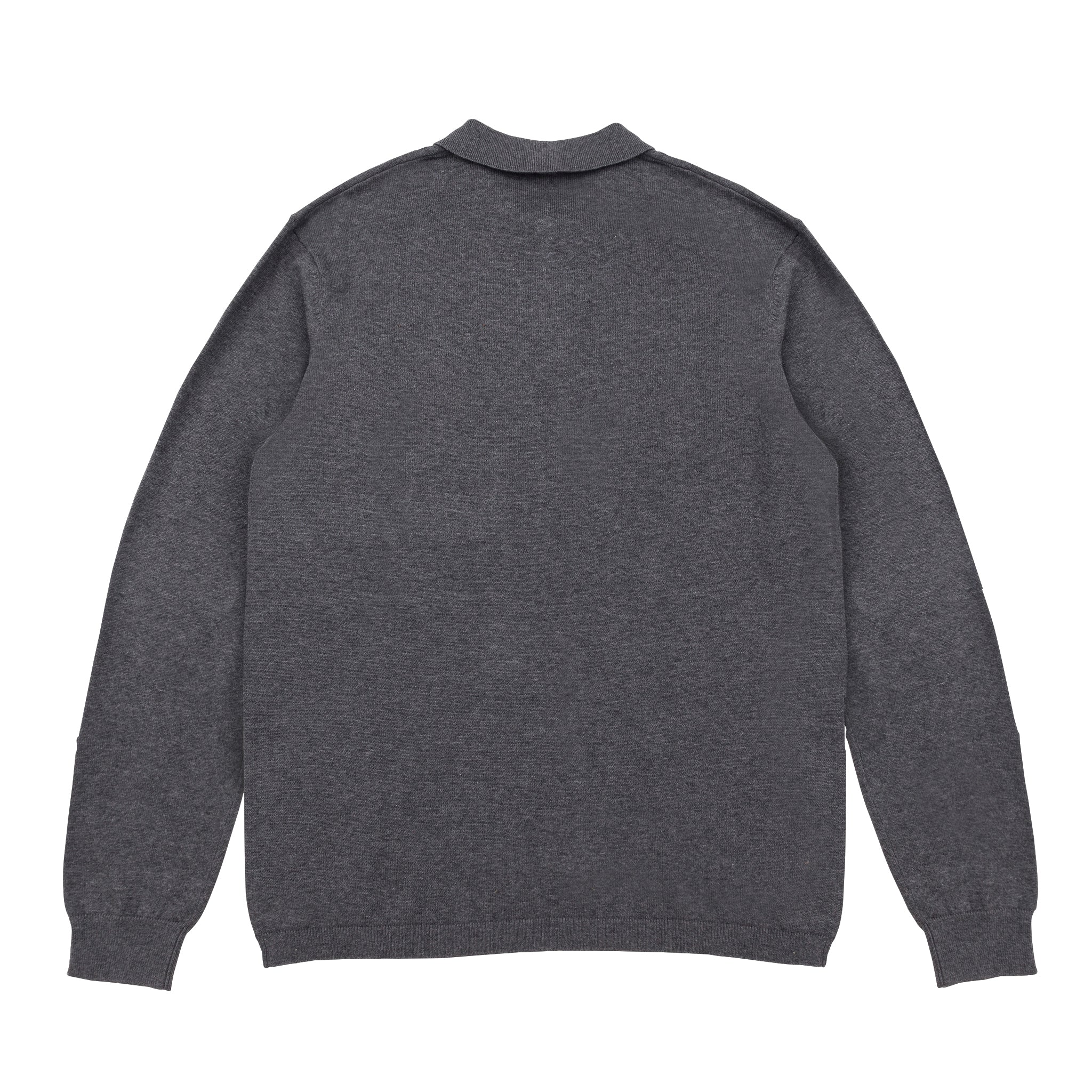 Sounder Golf | Sounder Golf | Clothing | Knits | Fine Cut Knitted Polo - Dark Grey Melange | Knits & Sweats