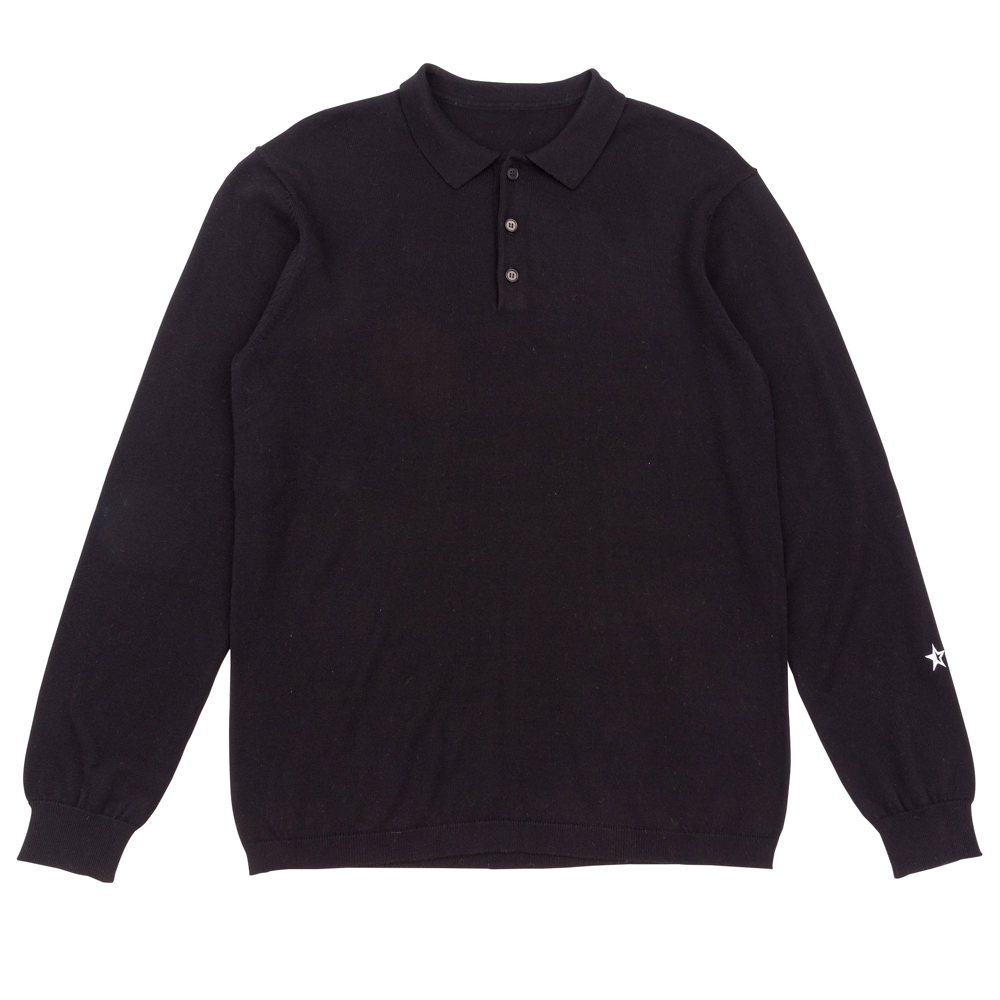 Sounder Golf | Sounder Golf | Clothing | Knits | Fine Cut Knitted Polo - Black | Knits & Sweats