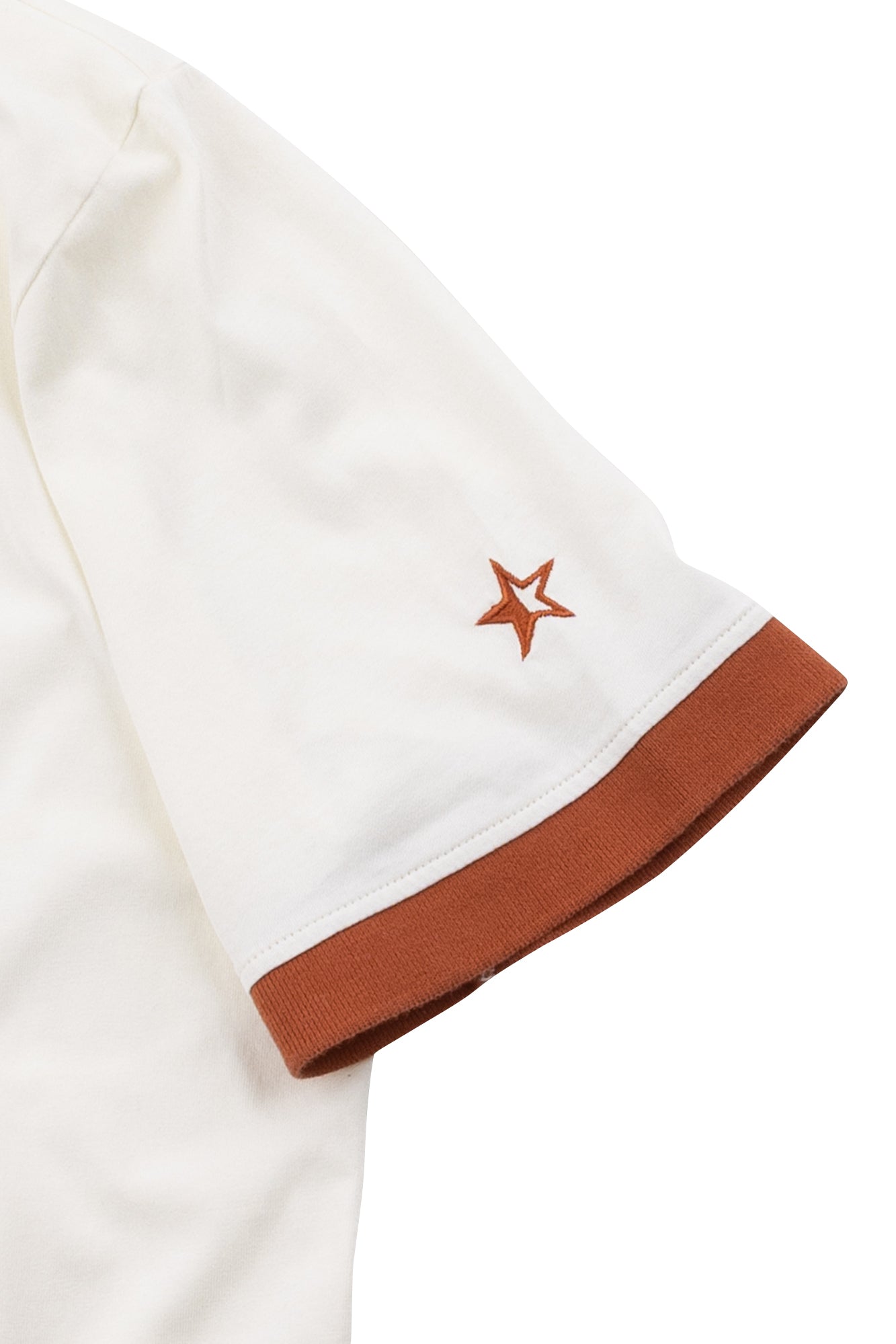 Capri Collar Polo - White / Spice
