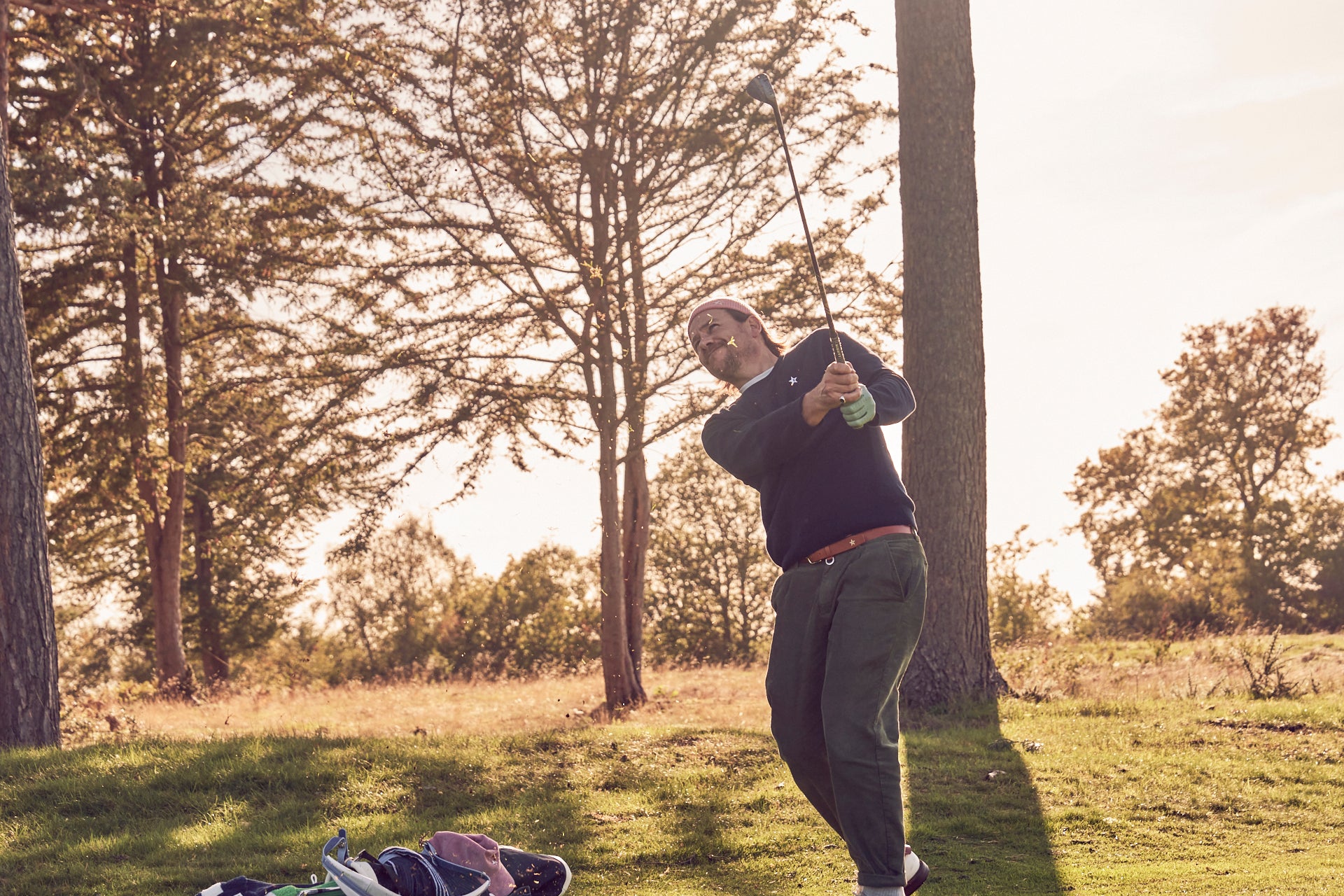 Sounder Golf | Sounder Golf | Accessories | Belts | Star Leather Belt Warm Tan | Leather