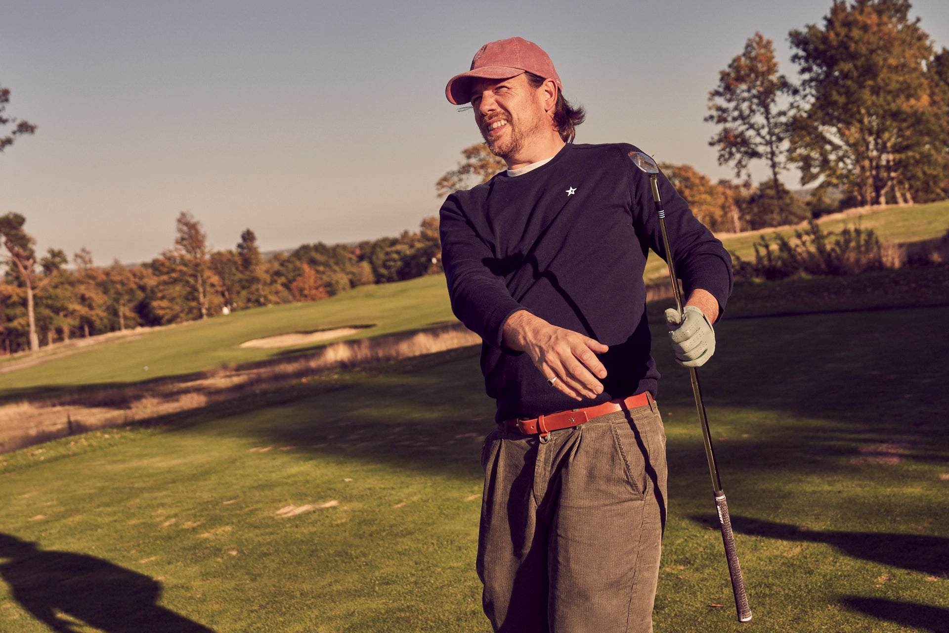 Sounder Golf | Sounder Golf | Accessories | Belts | Star Leather Belt Warm Tan | Leather