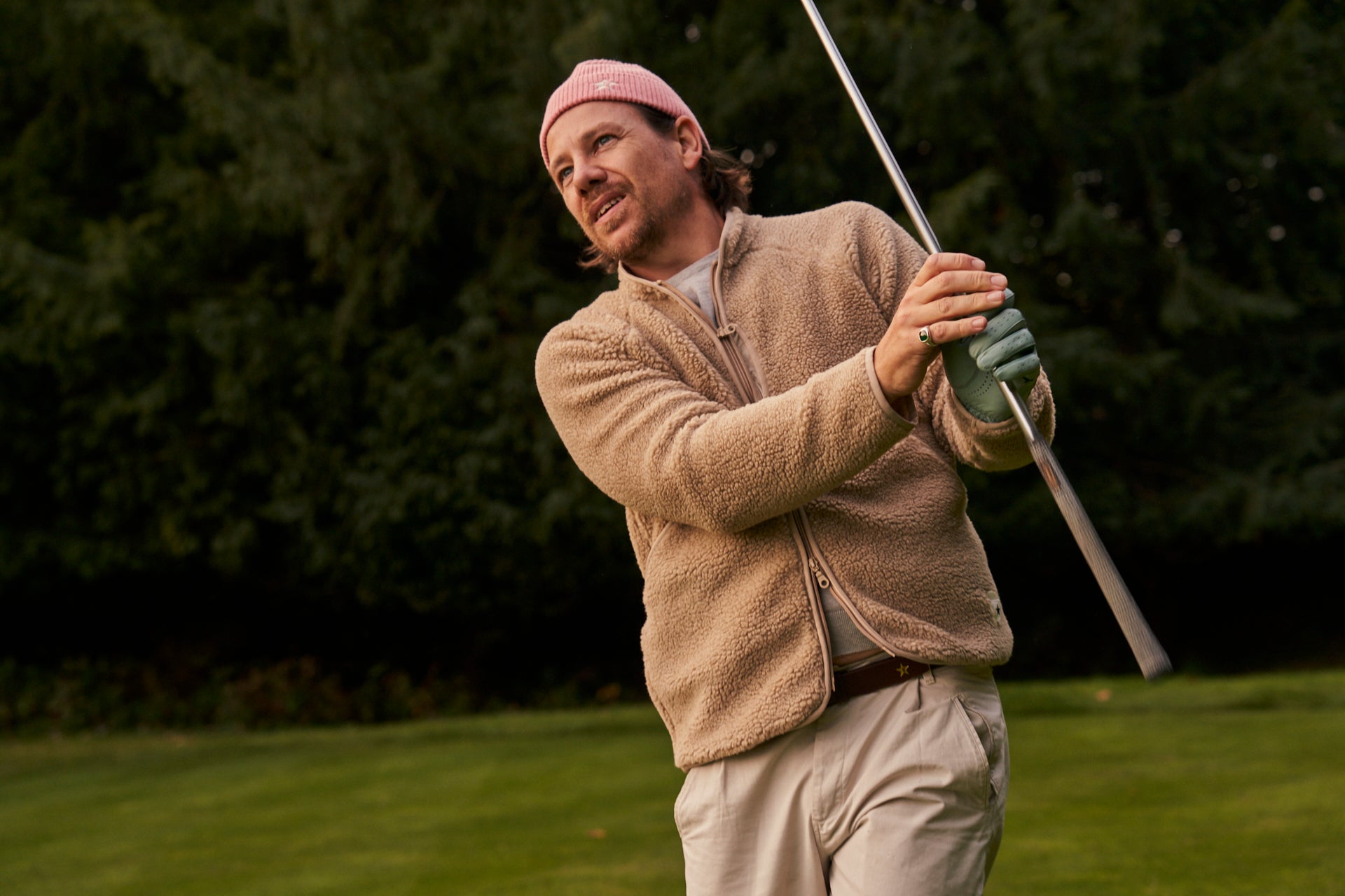 Sounder Golf | Sounder Golf | Clothing | Fleeces | Himalayas Fleece Jacket - Oat | Outerwear