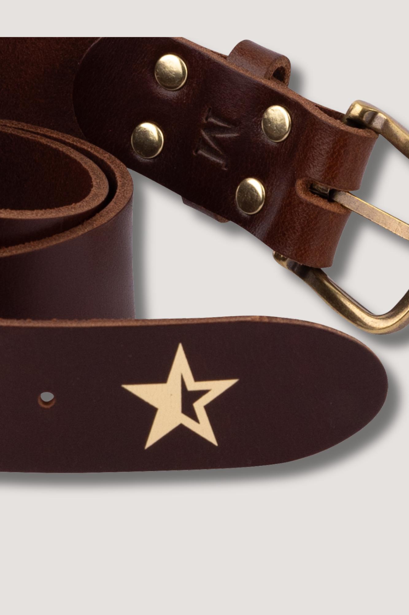 Leather belt