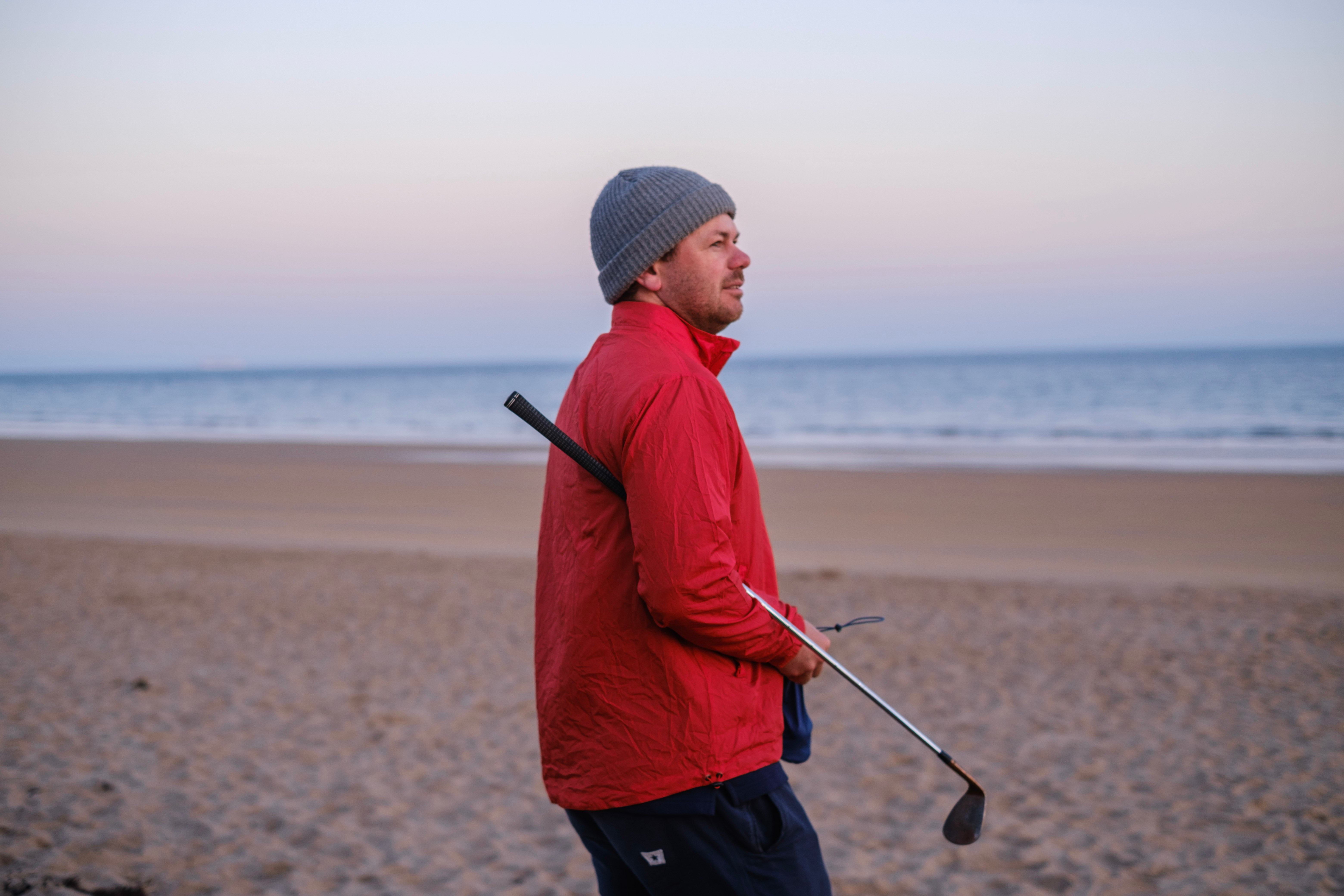 Sounder Golf | Clothing | Outerwear | Pac Mach Jacket - Lava Red