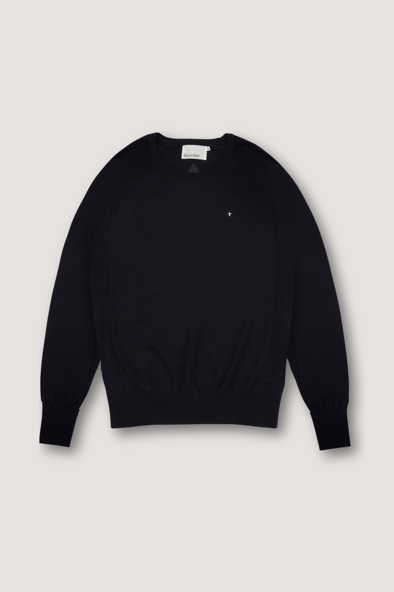 Eden Knit with Pointelle Star - Deep Navy