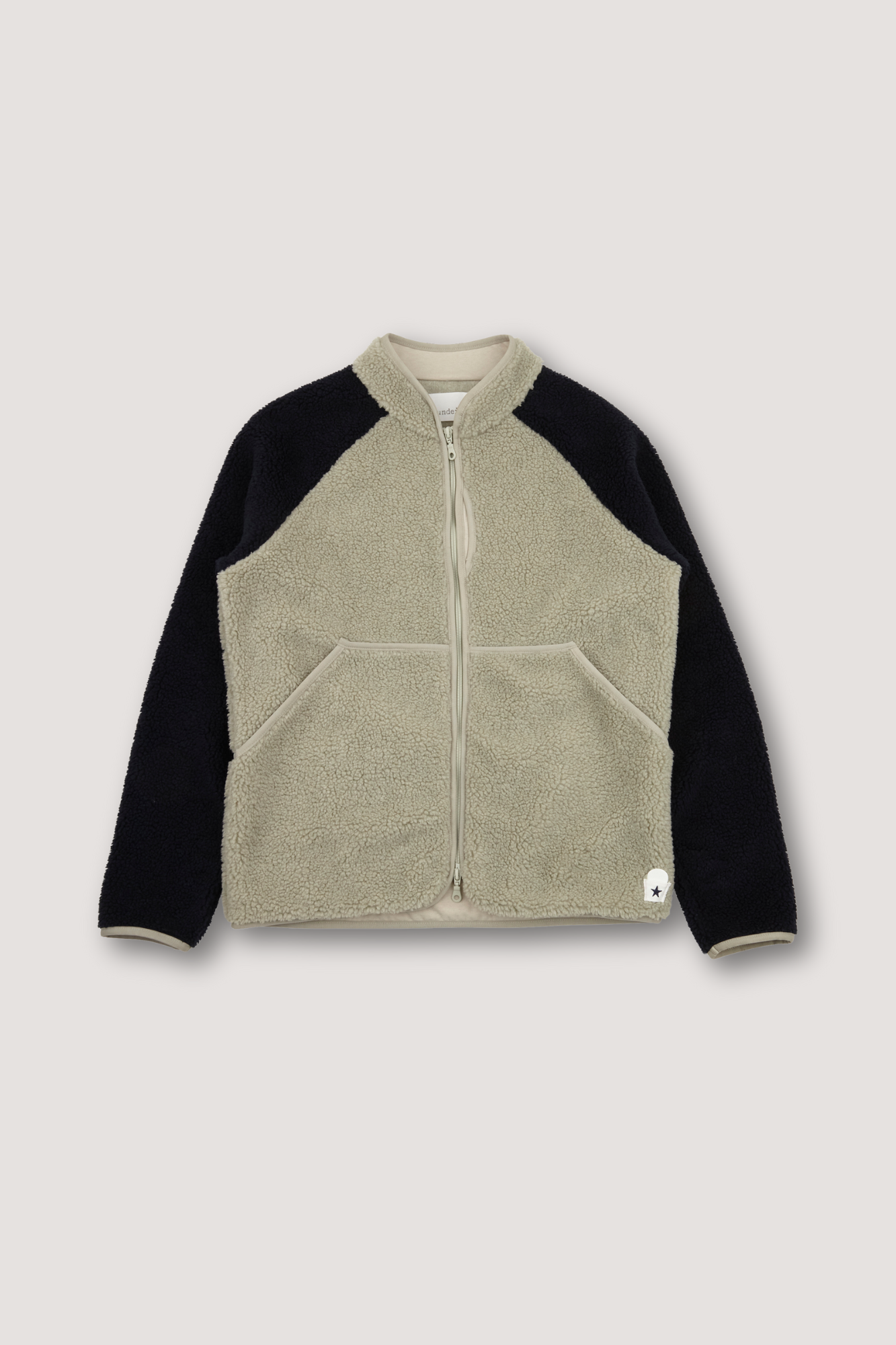 Himalayas Fleece Jacket - Ash Grey / Deep Navy