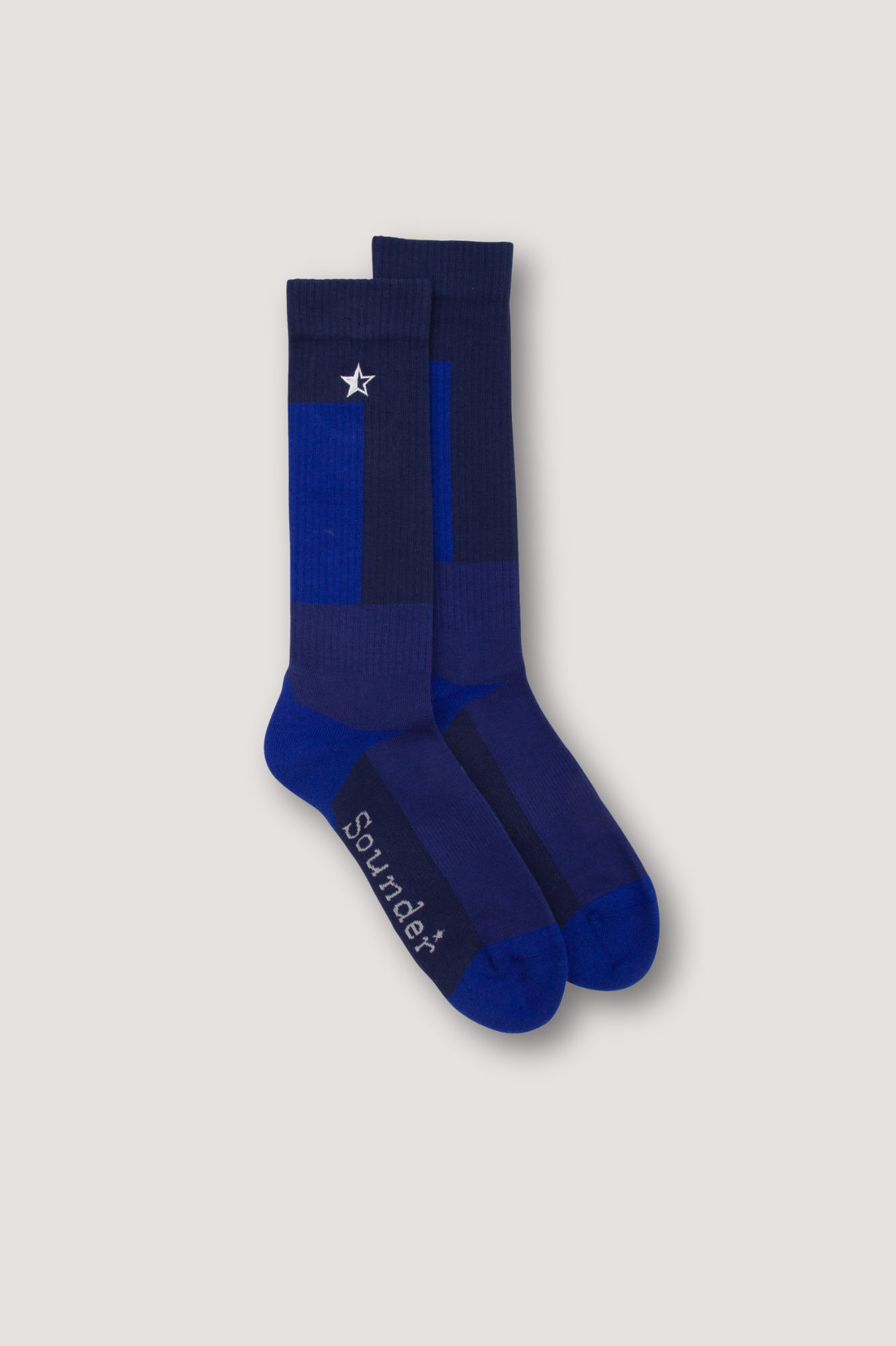 Long Marl Sock - Cobalt