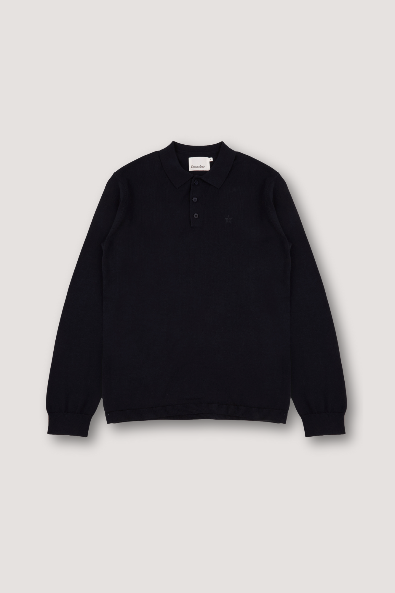 Fine Cut Knitted Polo - Deep Navy