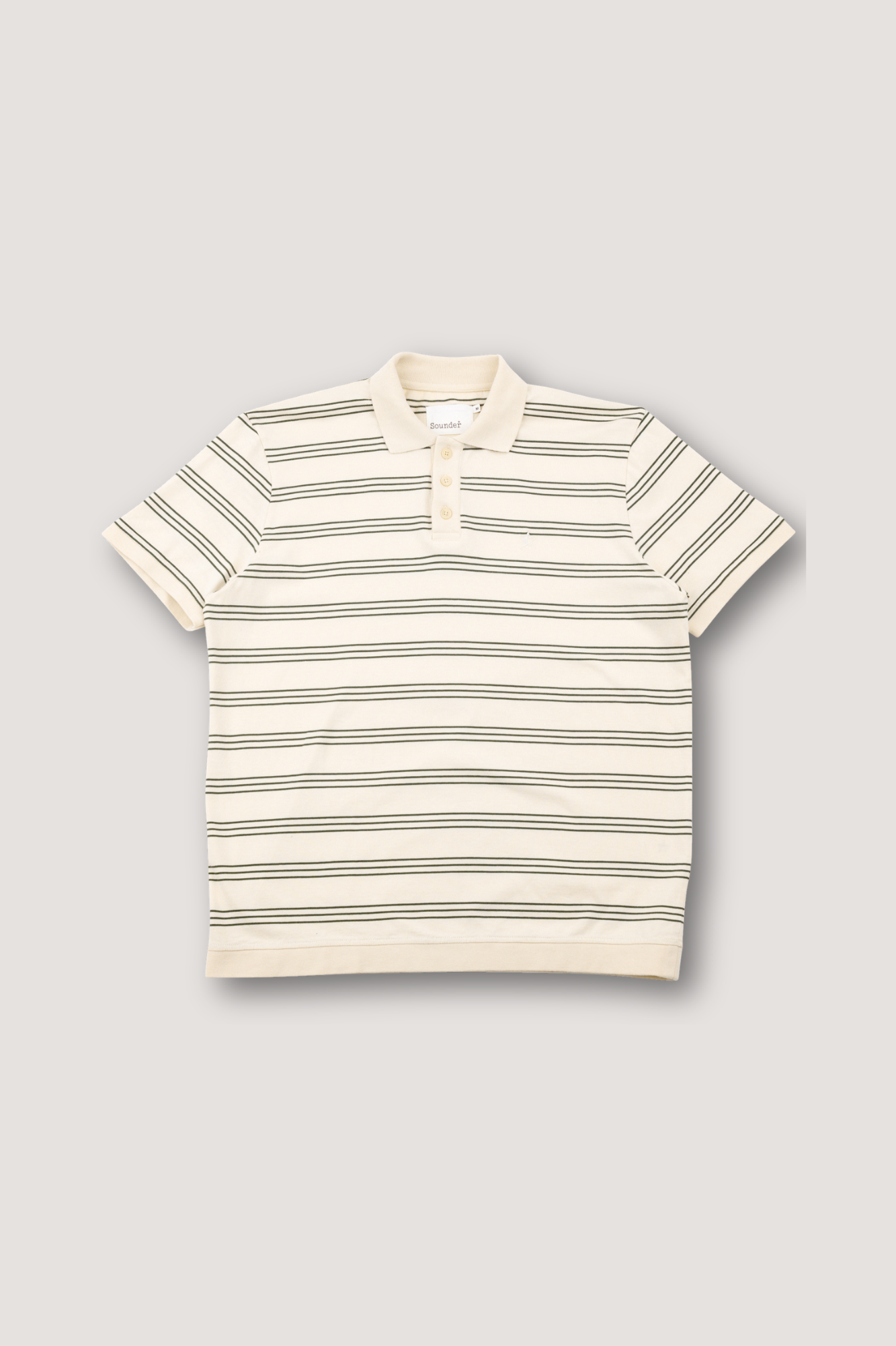 Play Well Polo - Dark Green / Natural Stripe