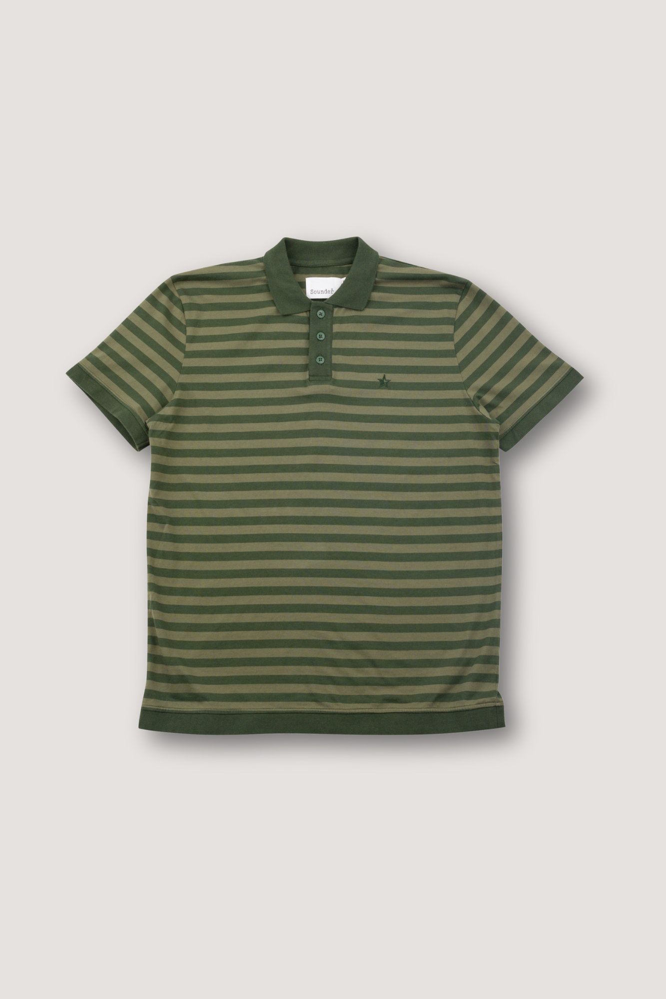 Play Well Polo - Dark Green / Khaki Stripe