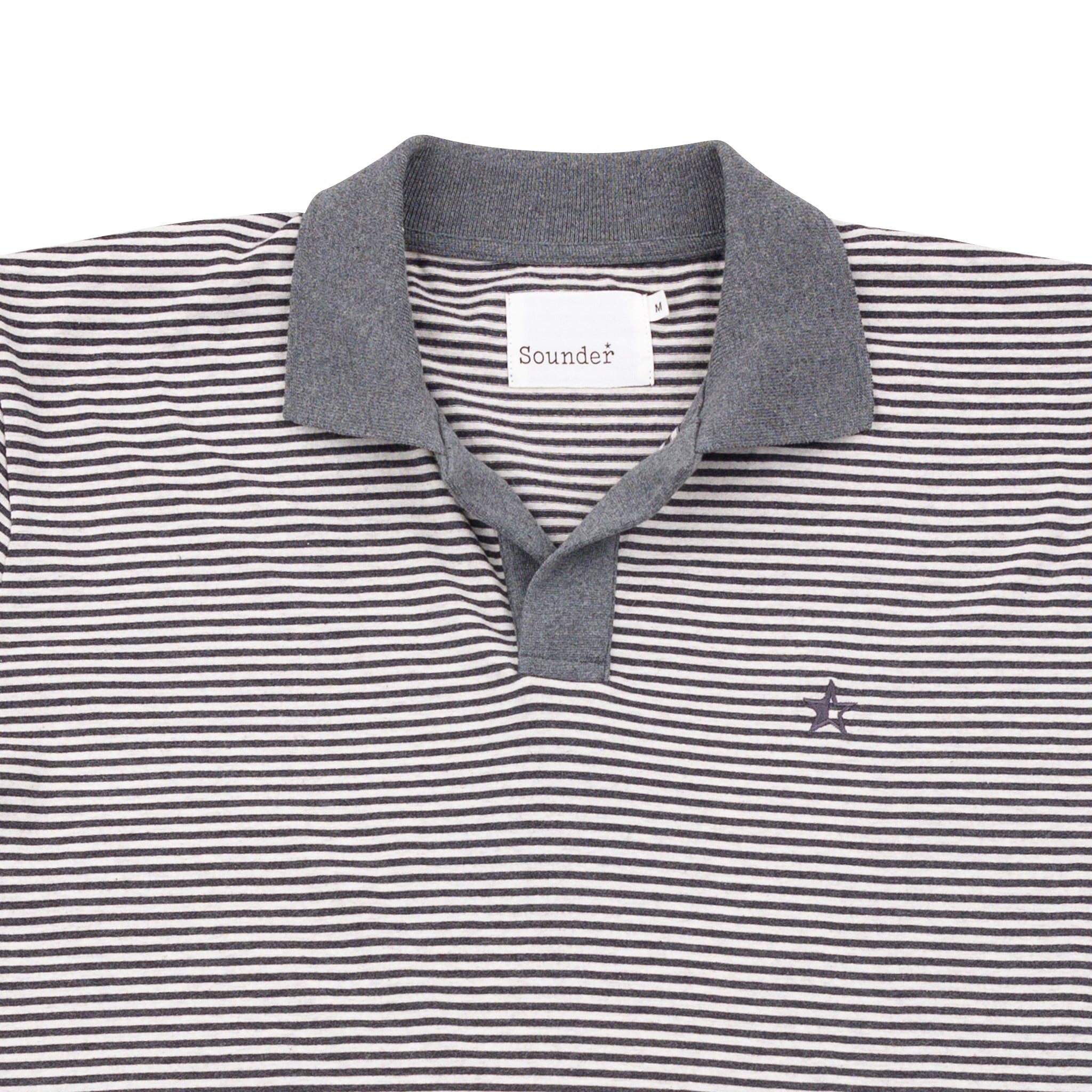 Sounder Golf | Sounder Golf | Clothing | Polos | Capri Collar Polo - Natural / Deep Navy | Polos