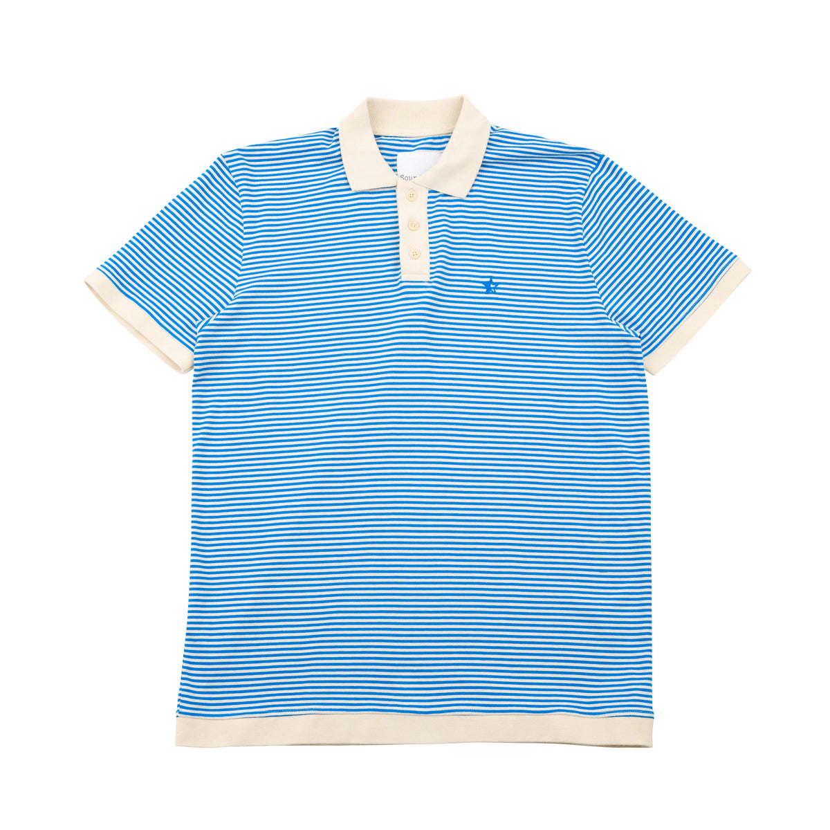 Sounder Golf | Sounder Golf | Clothing | Polos | Play Well Polo - Royal Blue / Off White Stripe | Polos