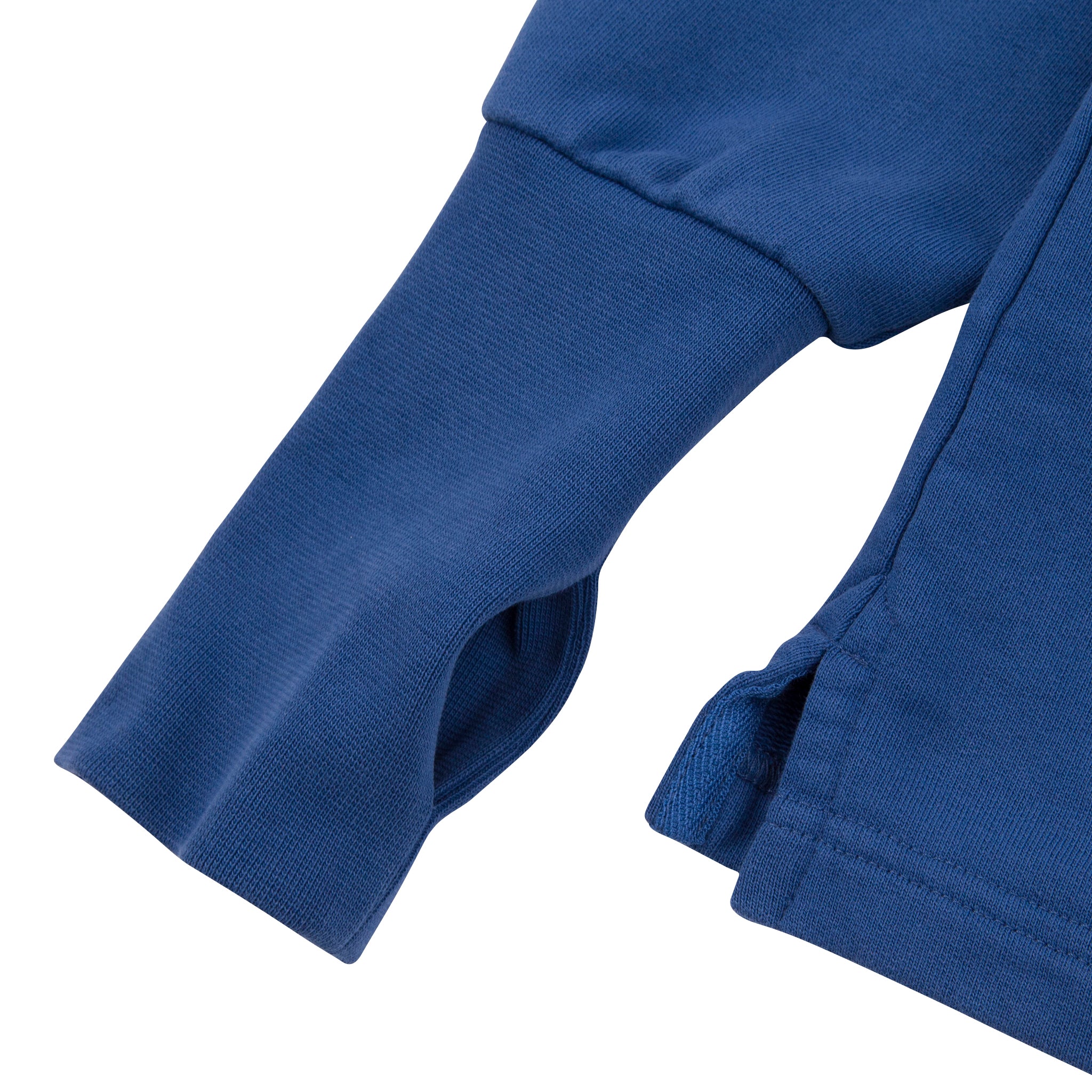 Big Mach Long Sleeve Polo Sweat - Sea Blue