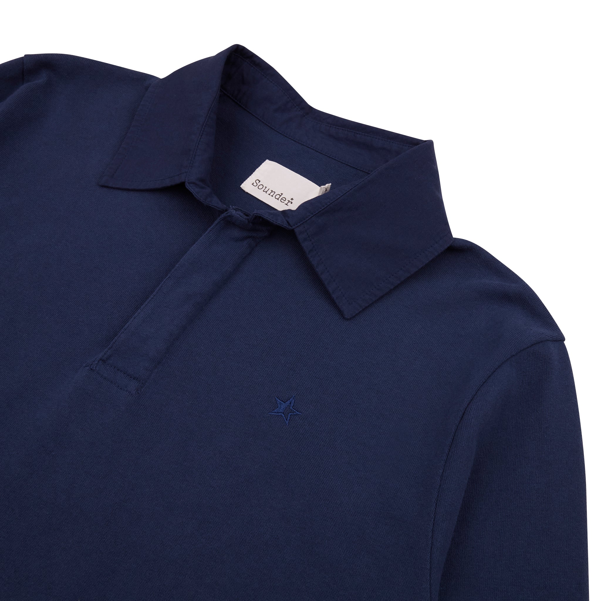 Sounder Golf | Sounder Golf | Sweats | Big Mach Long Sleeve Polo Sweat - Petrol Blue | Knits & Sweats