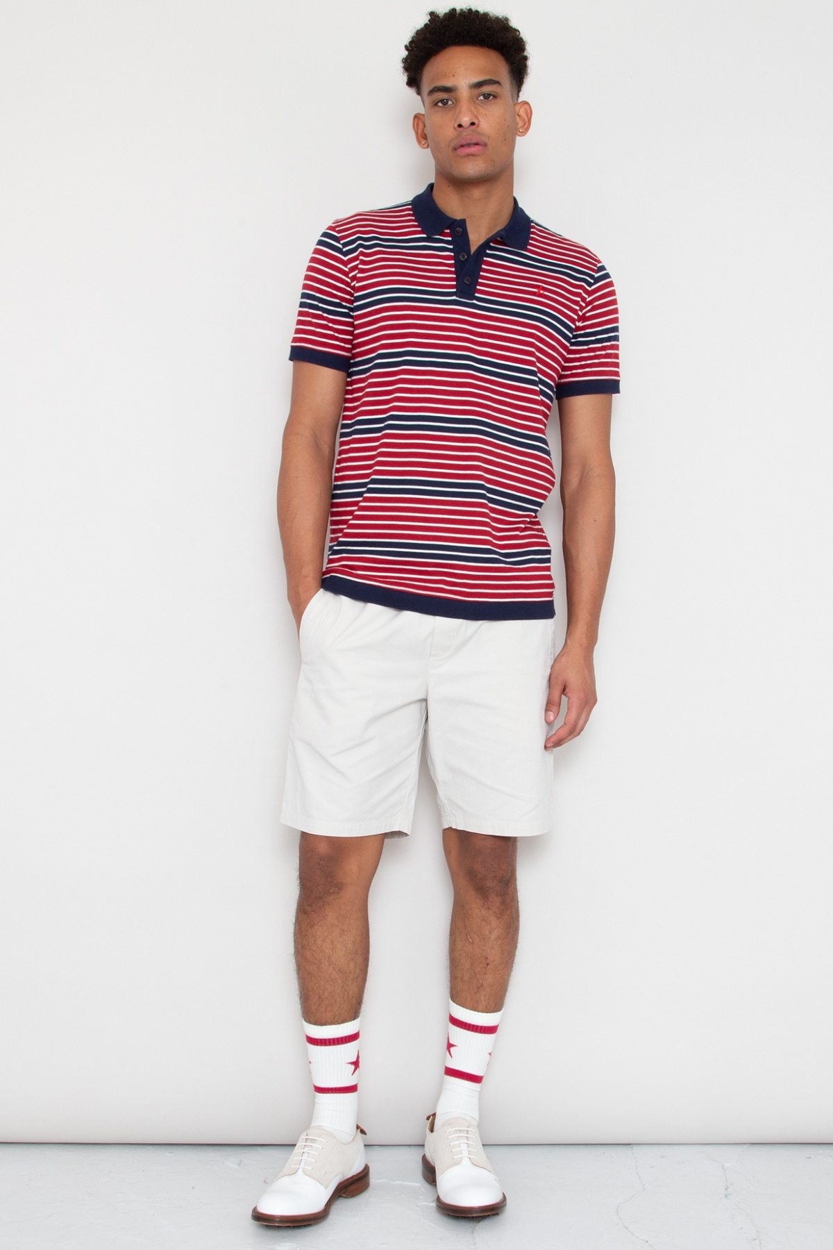 Drawcord Good Walk Short - Natural Herringbone