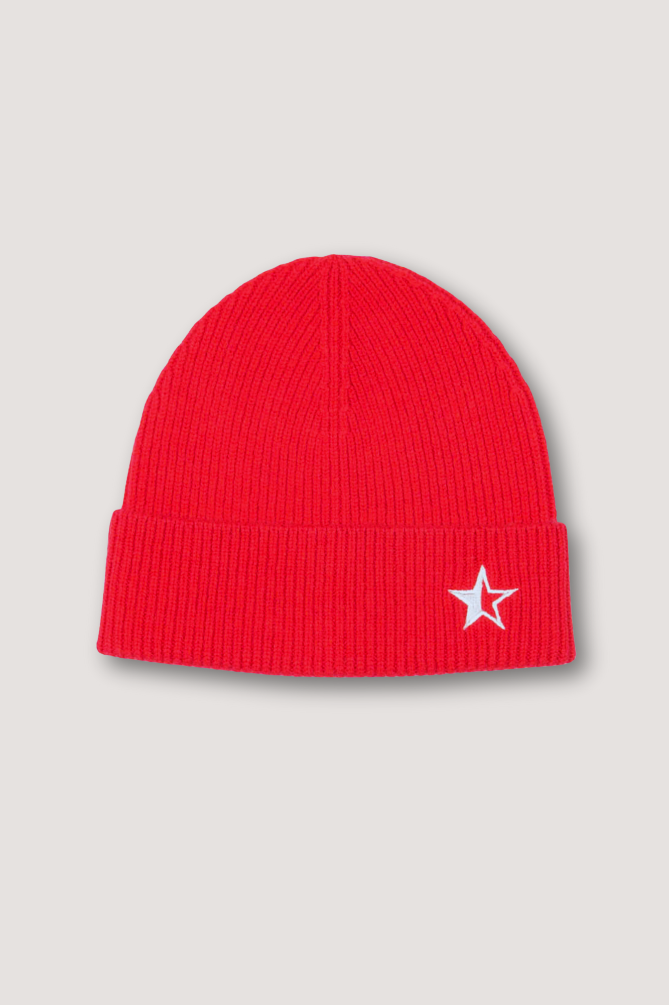 Luxe Star Beanie - Red