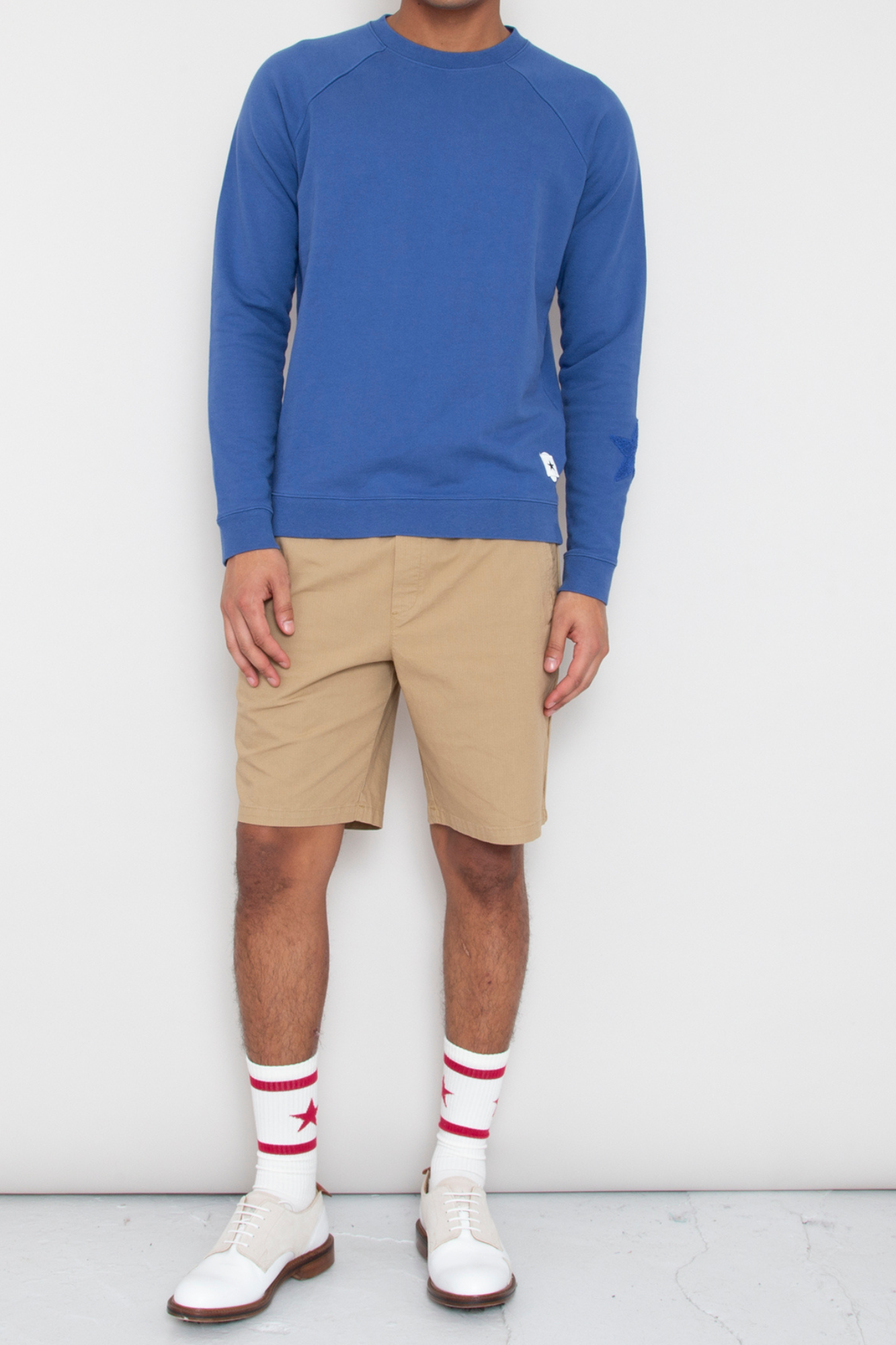 Raglan Star Sweat - Sea Blue
