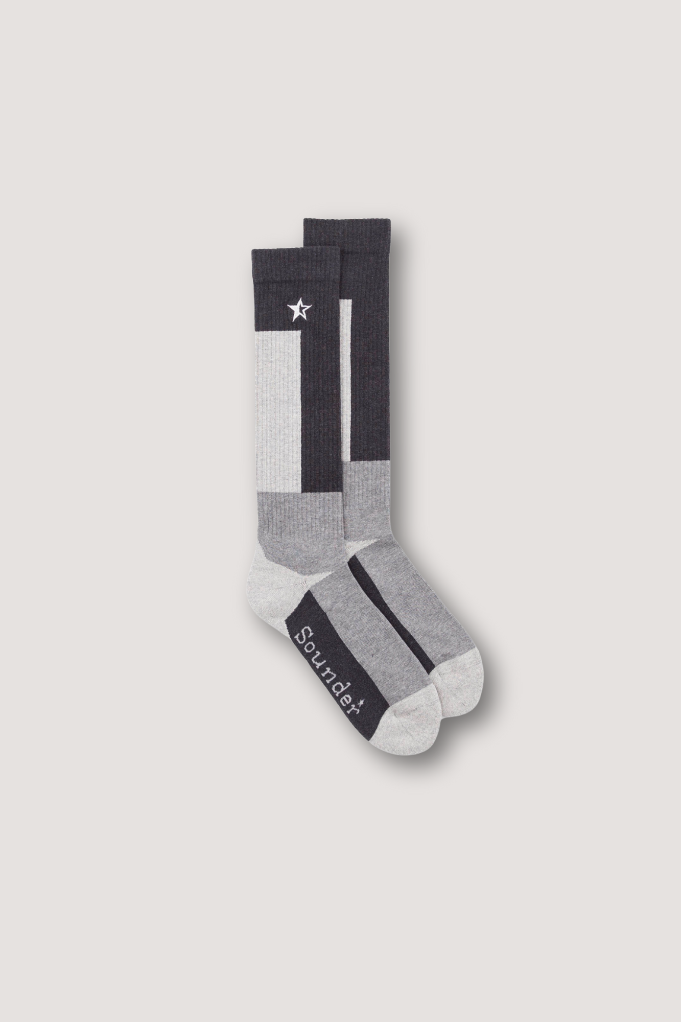 Long Marl Sock - Charcoal