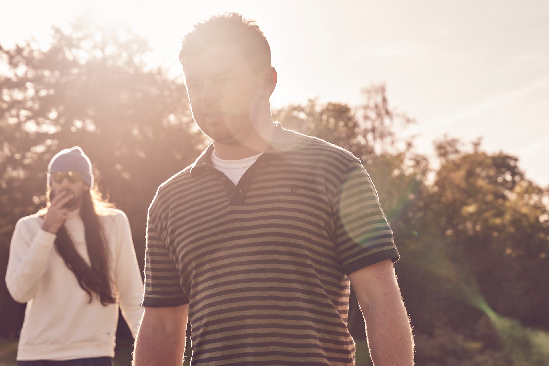 Sounder Golf | Sounder Golf | Clothing | Polos | Fuzzy Polo - Olive and Charcoal | T-Shirts & Shirts