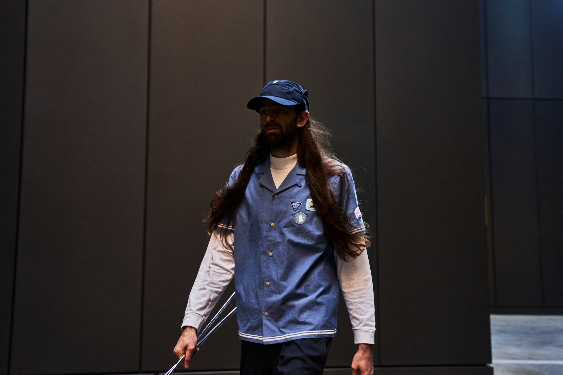 Sounder x Random Golf Club Five Panel Cap in Navy