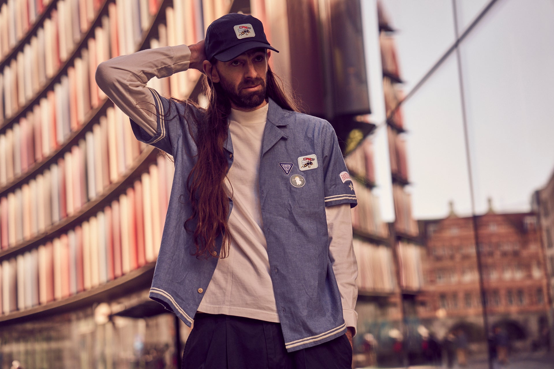 Sounder x Random Golf Club Five Panel Cap in Navy