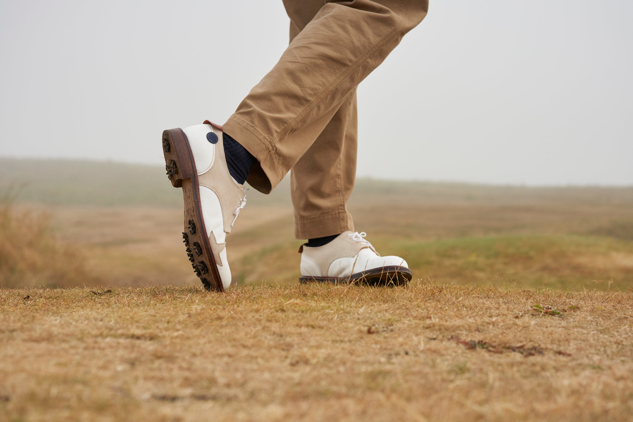 Sounder Golf | Sounder Golf | Golf Shoes | The Sounder x Grenson Golf Shoe - White | Shoes