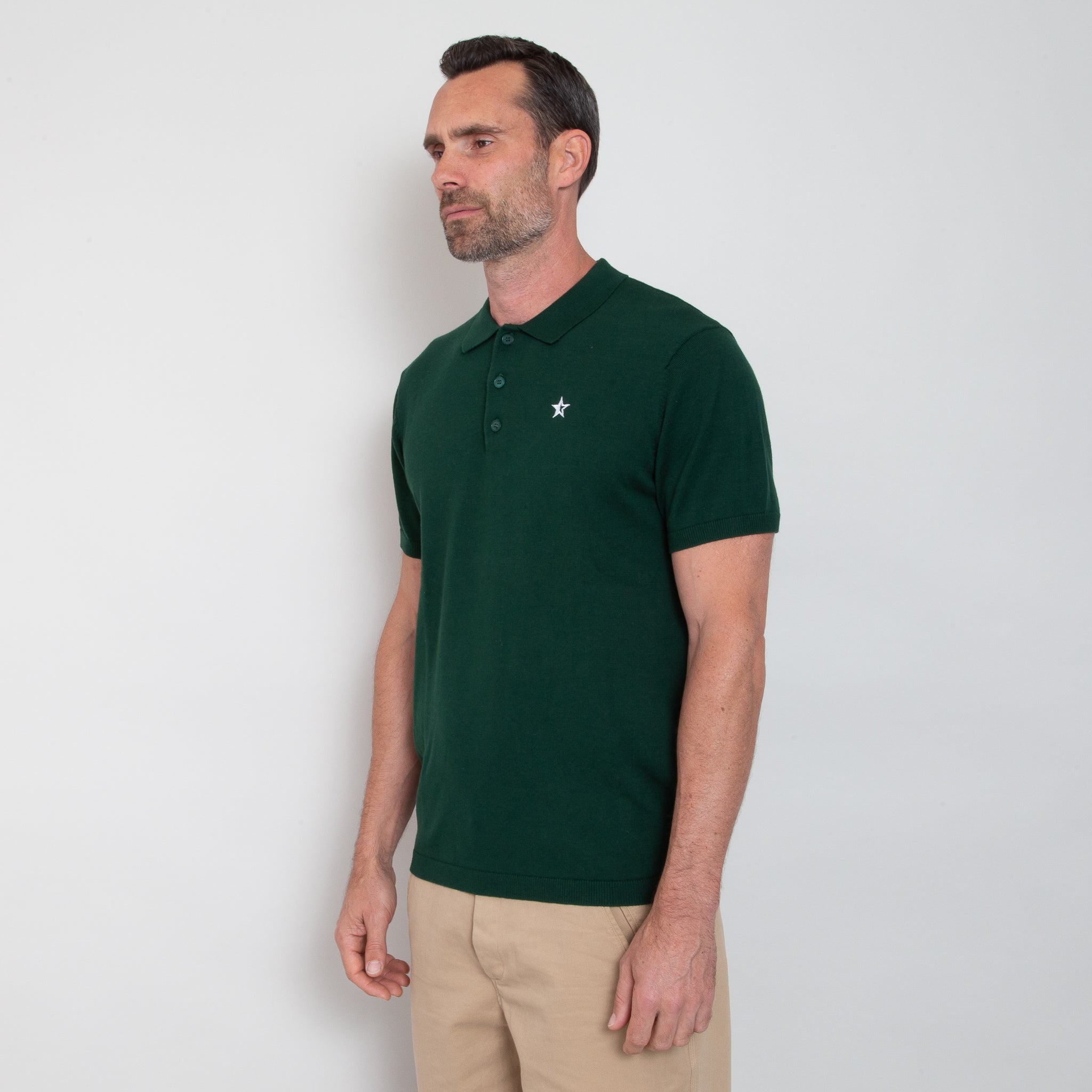 Sounder Golf | Sounder Golf | Polos | Play Well Knitted Polo - Pine | Polos