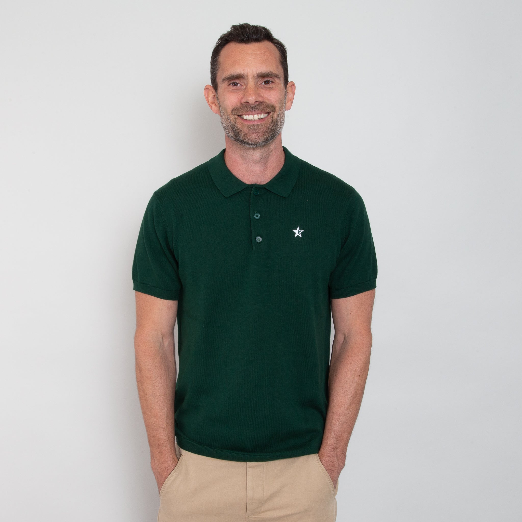 Sounder Golf | Sounder Golf | Polos | Play Well Knitted Polo - Pine | Polos