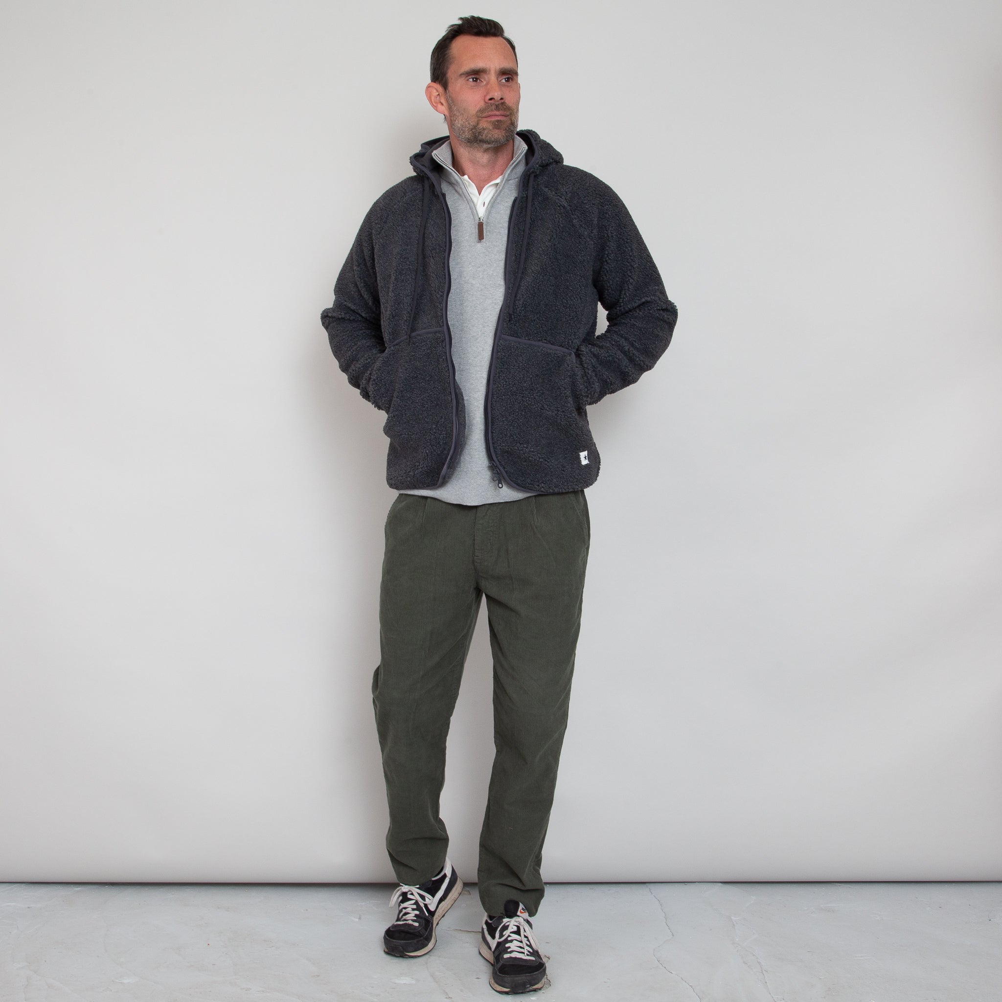 Sounder Golf | Sounder Golf | Clothing | Fleeces | Hooded Himalayas Fleece Jacket - Charcoal | Outerwear