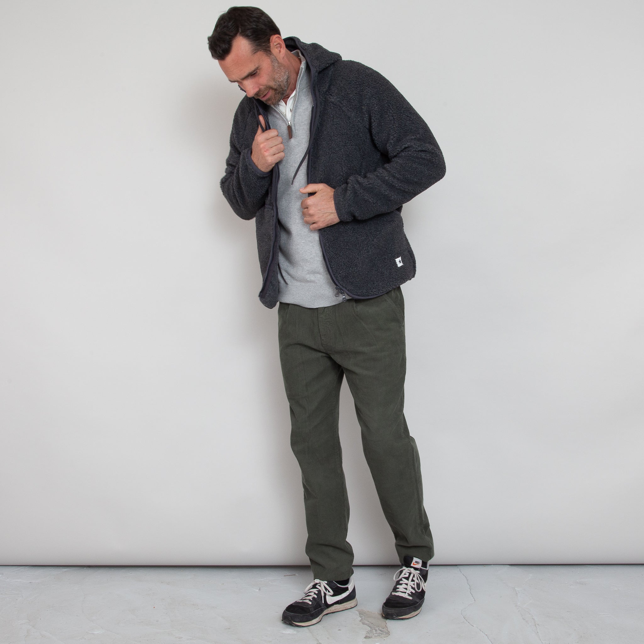 Sounder Golf | Sounder Golf | Clothing | Fleeces | Hooded Himalayas Fleece Jacket - Charcoal | Outerwear