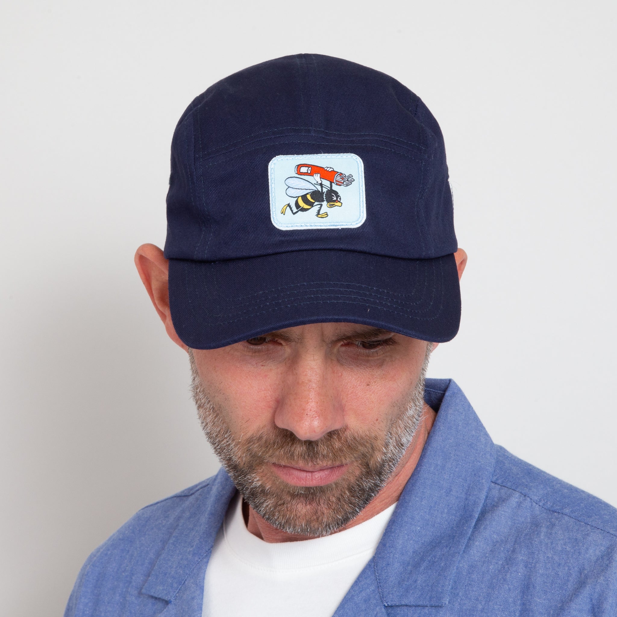 Sounder x Random Golf Club Five Panel Cap in Navy