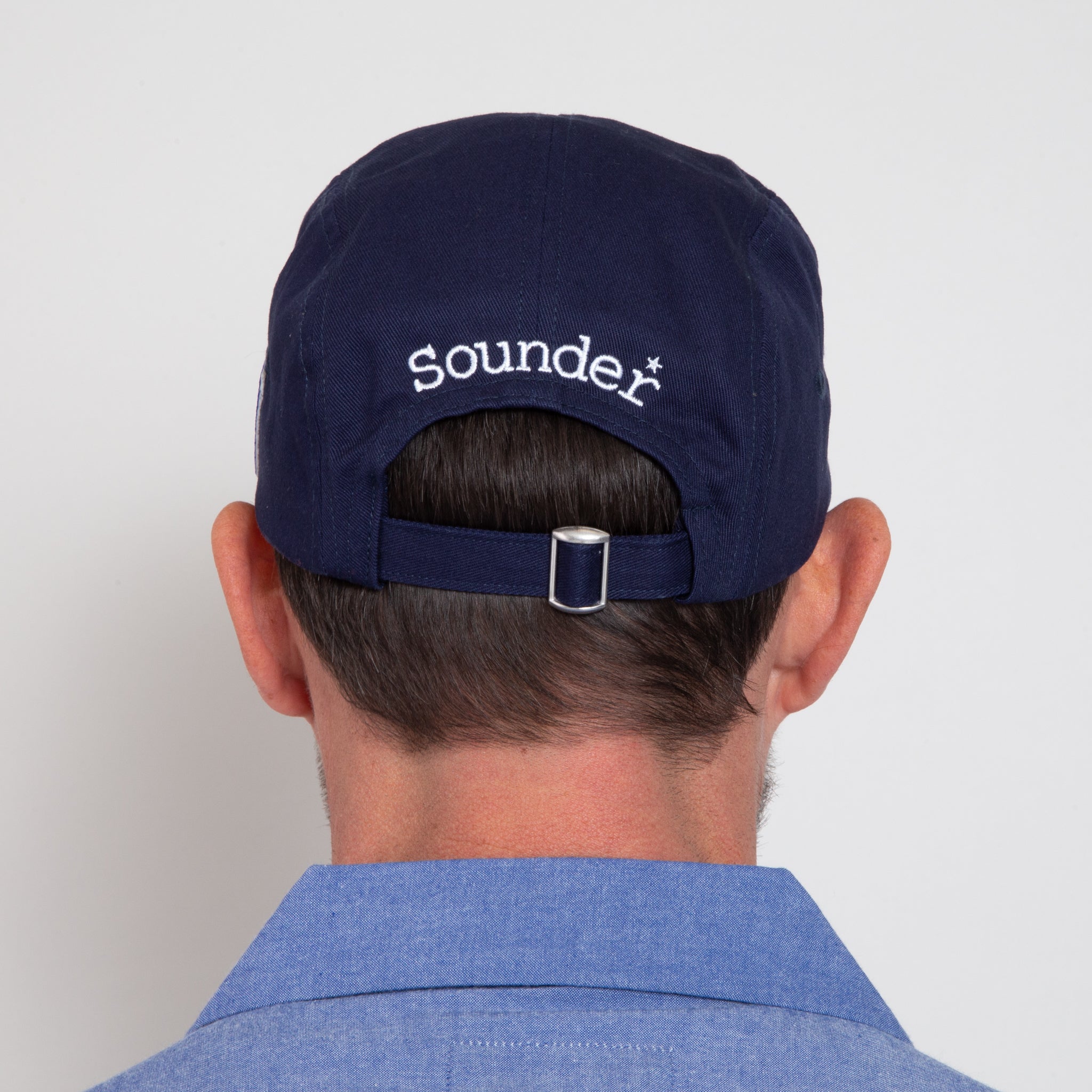 Sounder x Random Golf Club Five Panel Cap in Navy
