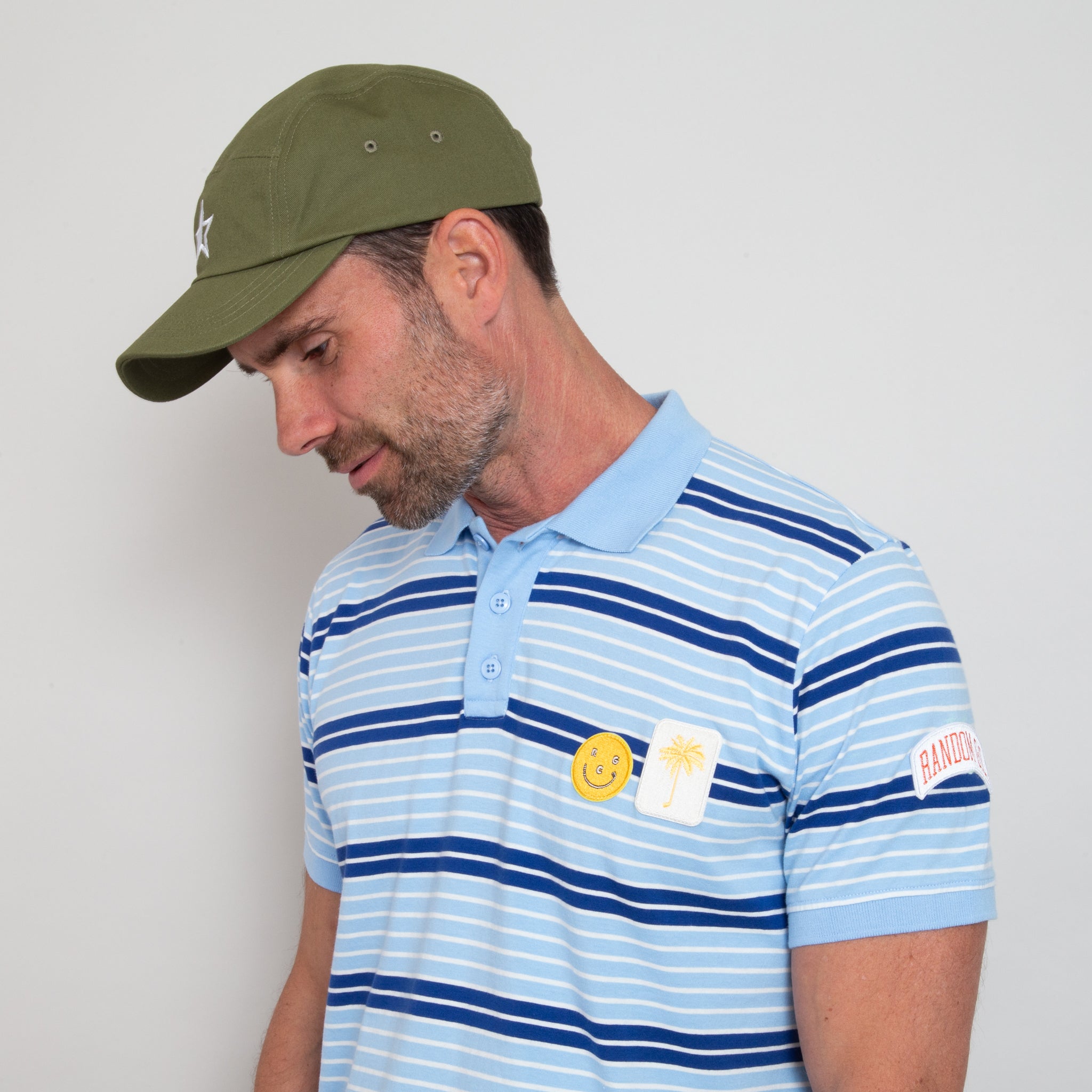 Sounder Golf | Sounder Golf | Hats | Sounder x Random Golf Club Five Panel Cap in Khaki | Hats & Caps