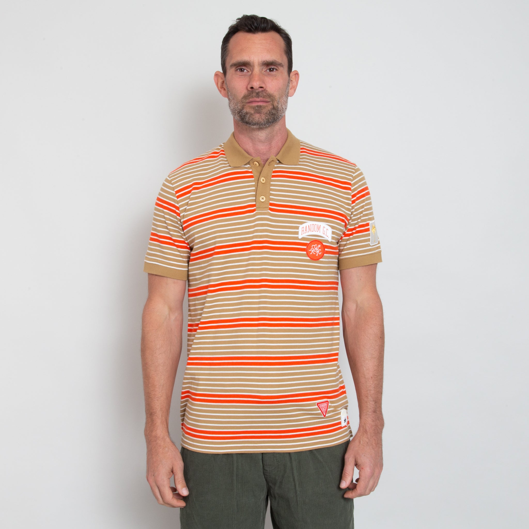 Sounder Golf | Sounder Golf | Clothing | Polos | Sounder x Random Golf Club Monterey Polo - Tan | T-Shirts & Shirts