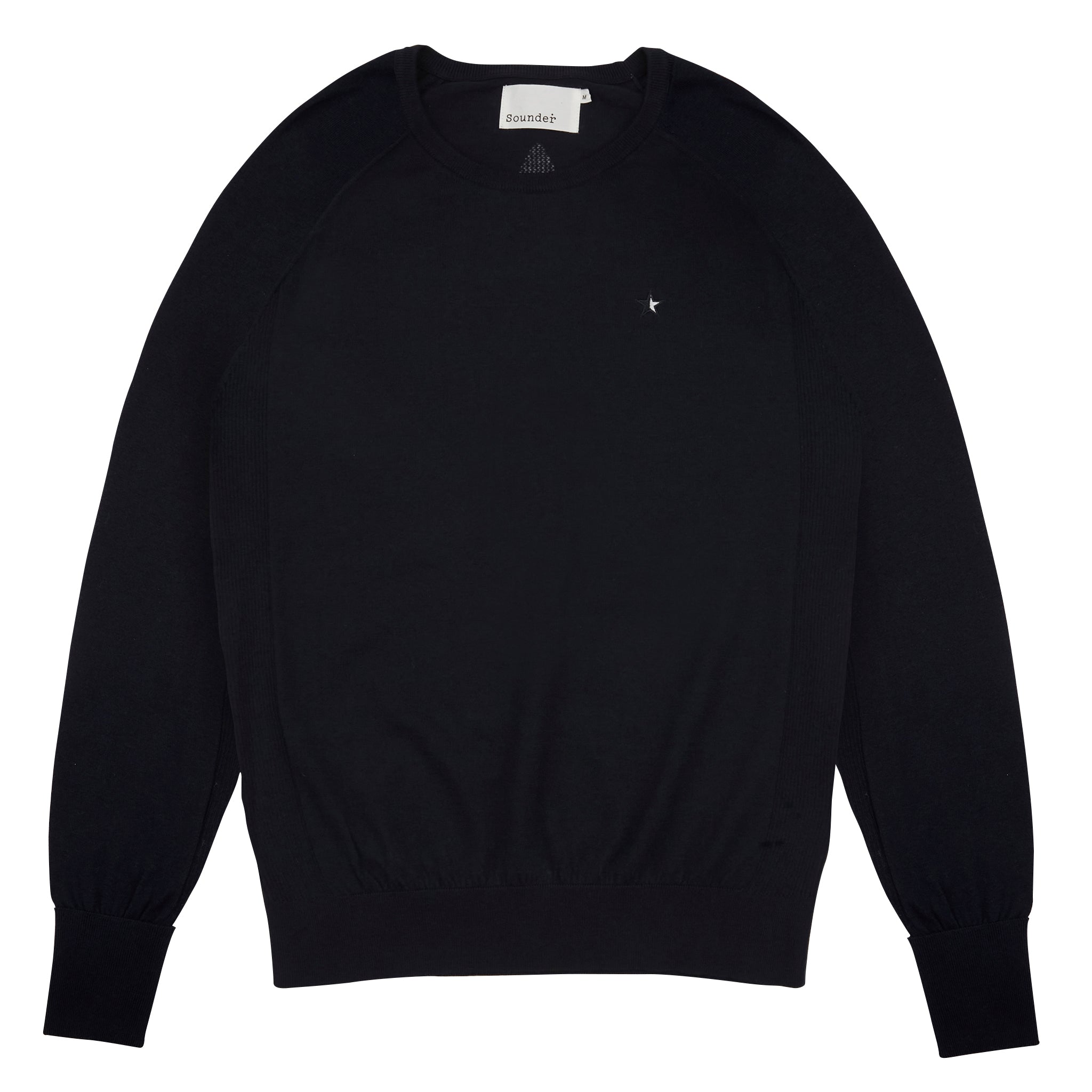 Eden Knit with Pointelle Star - Dark Navy