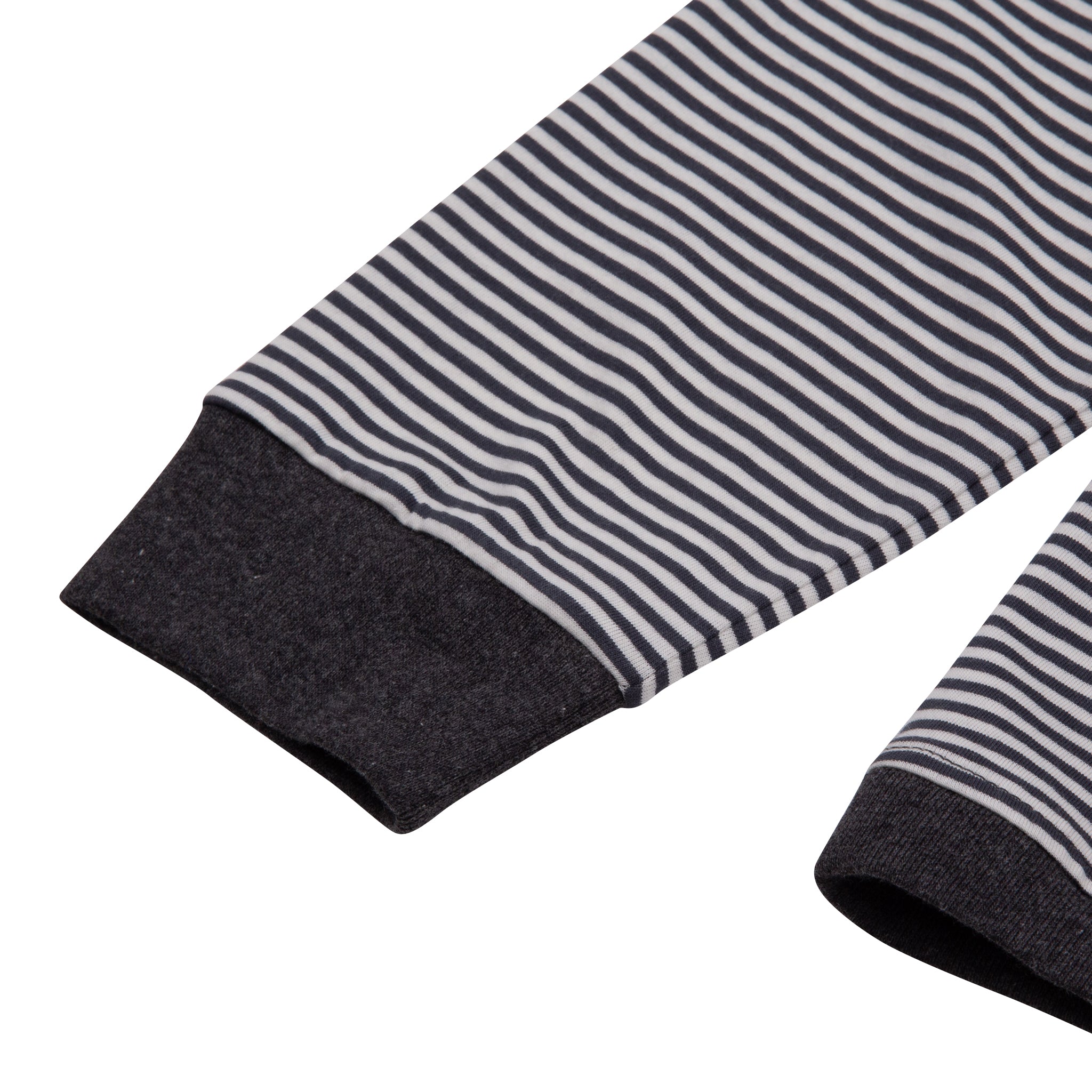 Sounder Golf | Sounder Golf | Clothing | Polos | Long Sleeve Play Well Polo - Charcoal and Off White | Polos