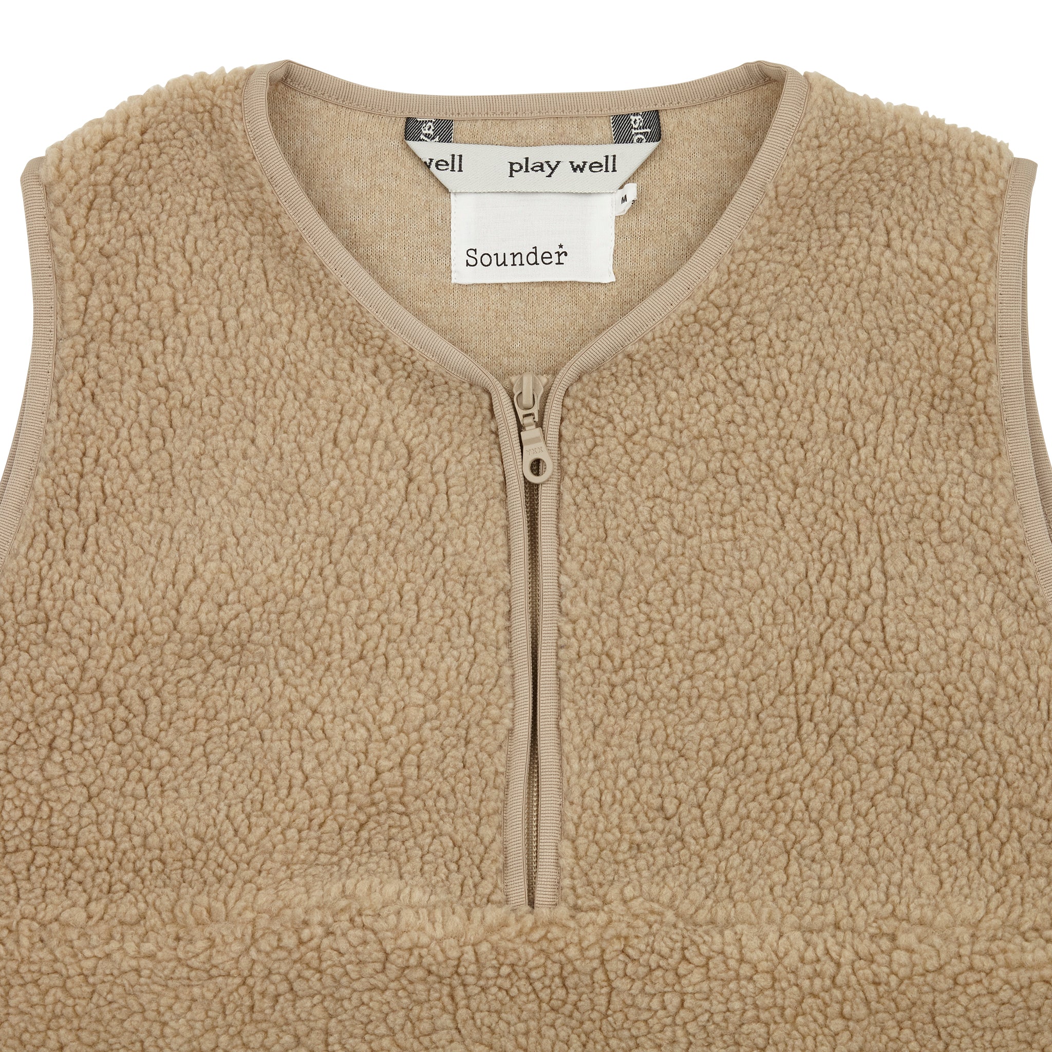 Sounder Golf | Sounder Golf | Clothing | Fleeces | Himalayas Overhead Gilet - Oat | Outerwear