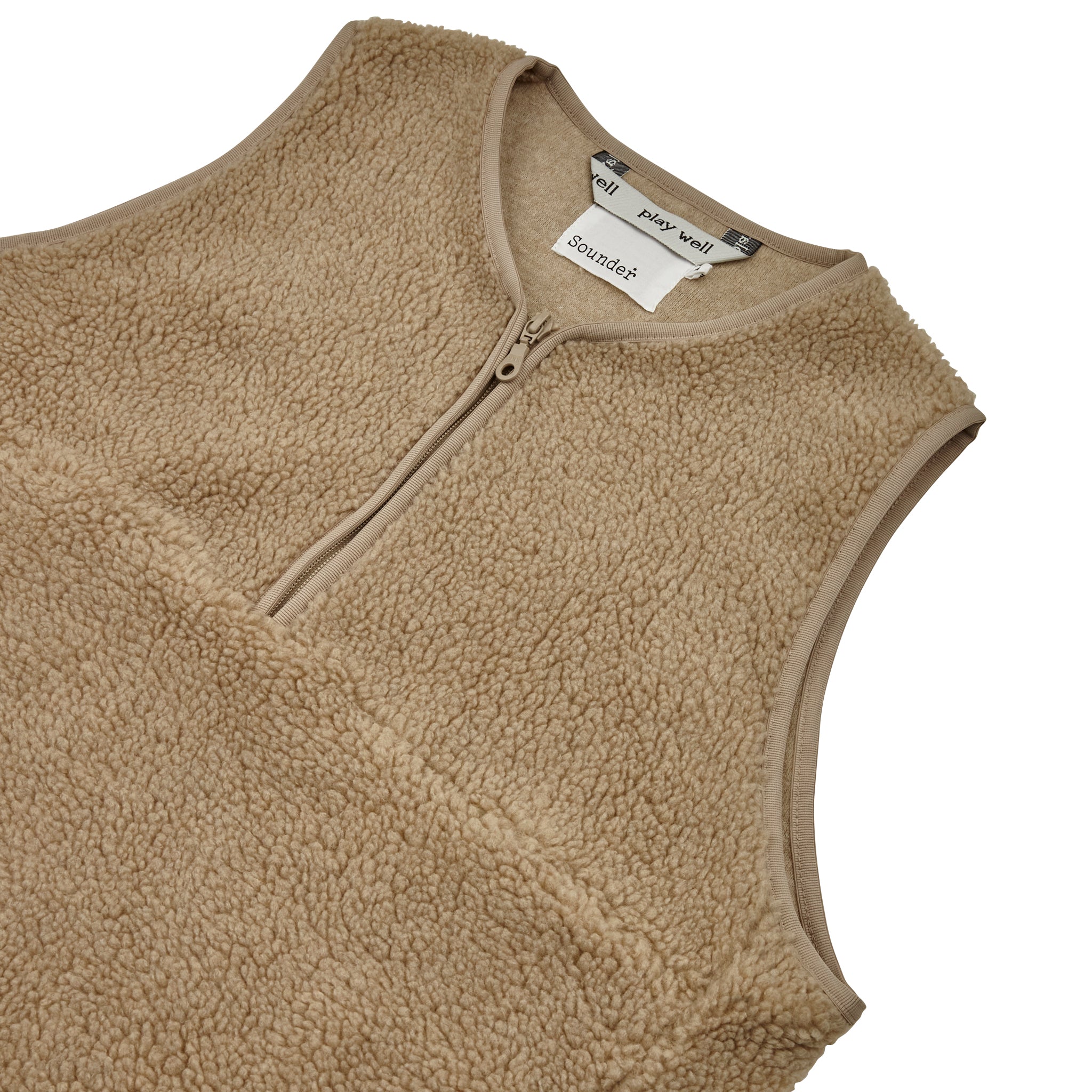 Sounder Golf | Sounder Golf | Clothing | Fleeces | Himalayas Overhead Gilet - Oat | Outerwear