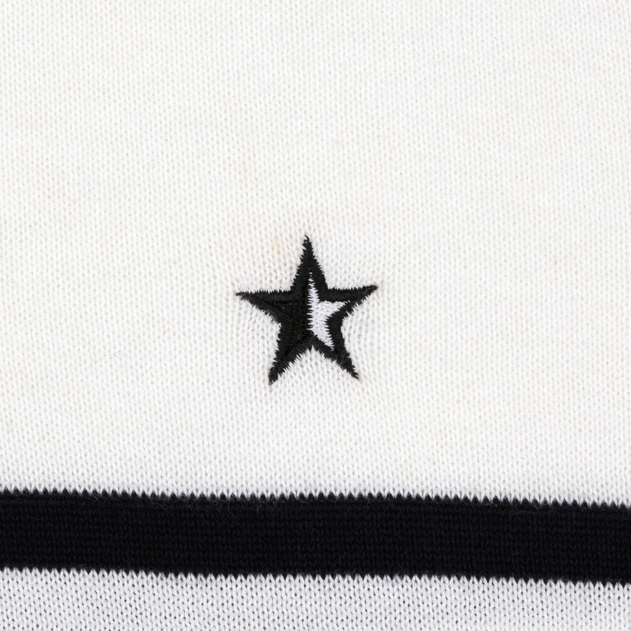 Sounder Golf | Sounder Golf | Polos | Play Well Knitted Polo - Breton White/ Navy | Polos