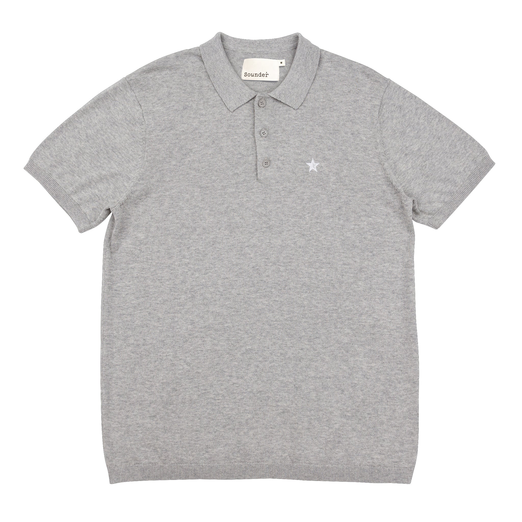 Sounder Golf | Sounder Golf | Clothing | Polos | Play Well Knitted Polo - Light Grey Marl | Knits & Sweats