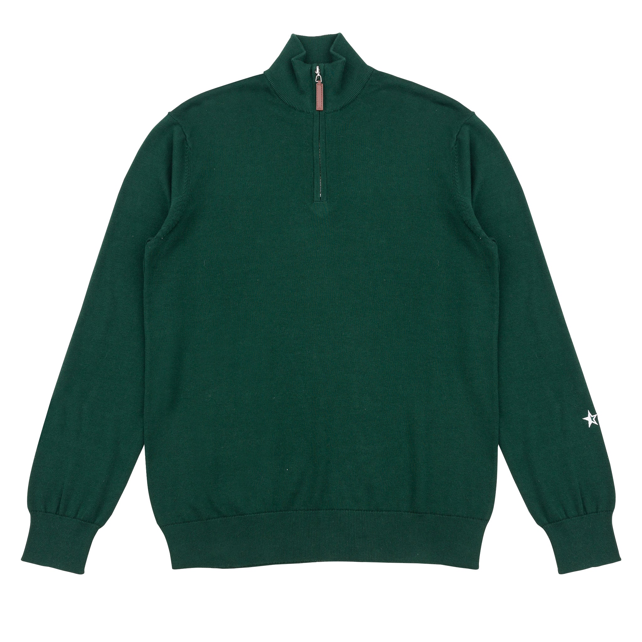 Sounder Golf | Sounder Golf | Knits | Fine Cut Half Zip Knit - Pine | Knits & Sweats