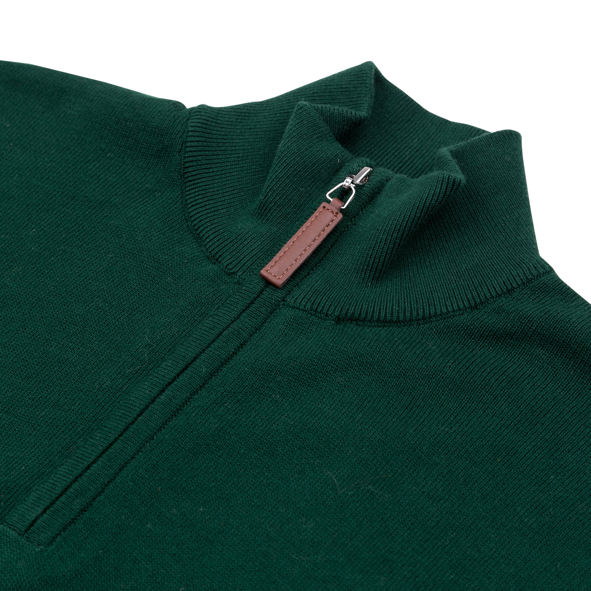 Sounder Golf | Sounder Golf | Knits | Fine Cut Half Zip Knit - Pine | Knits & Sweats