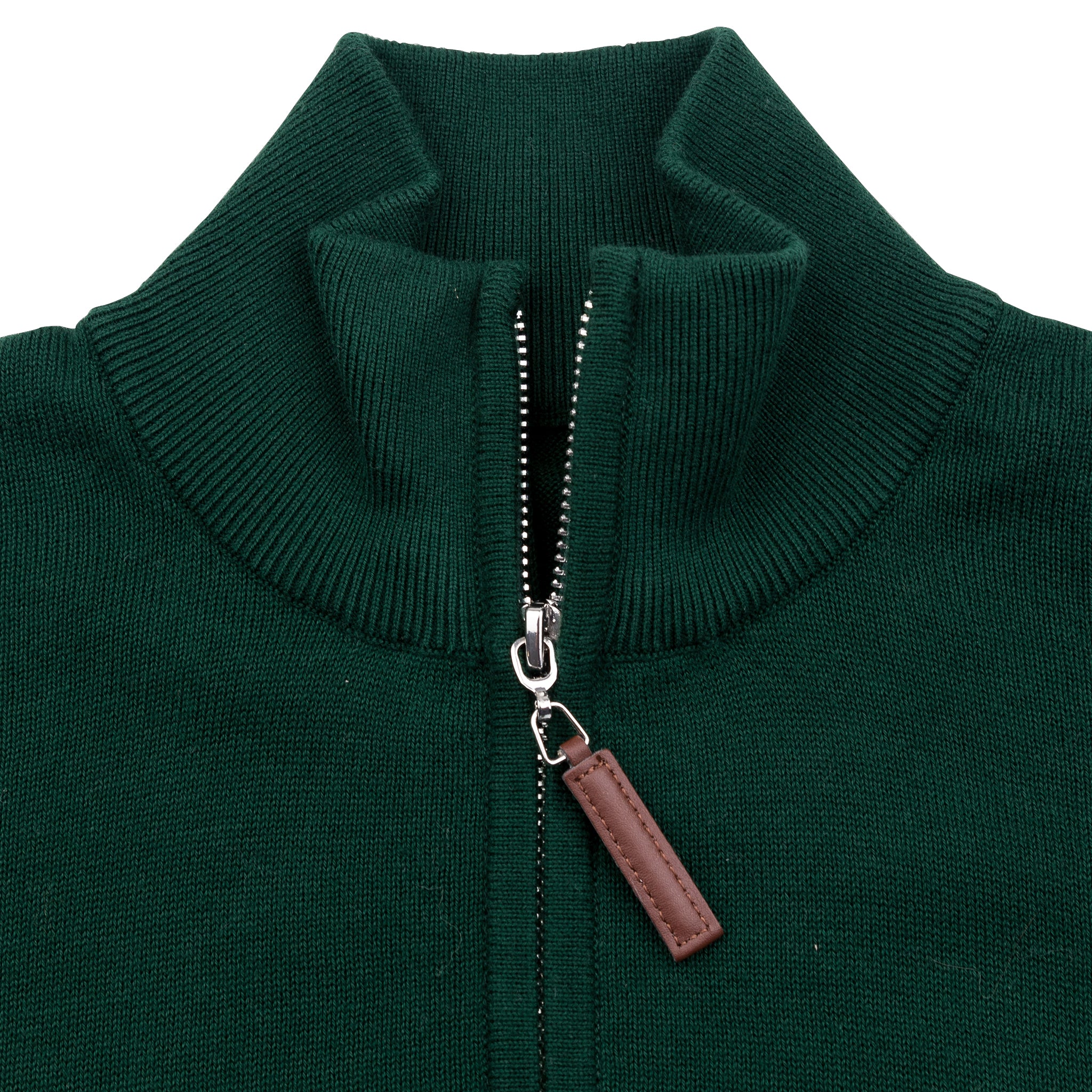 Sounder Golf | Sounder Golf | Knits | Fine Cut Half Zip Knit - Pine | Knits & Sweats