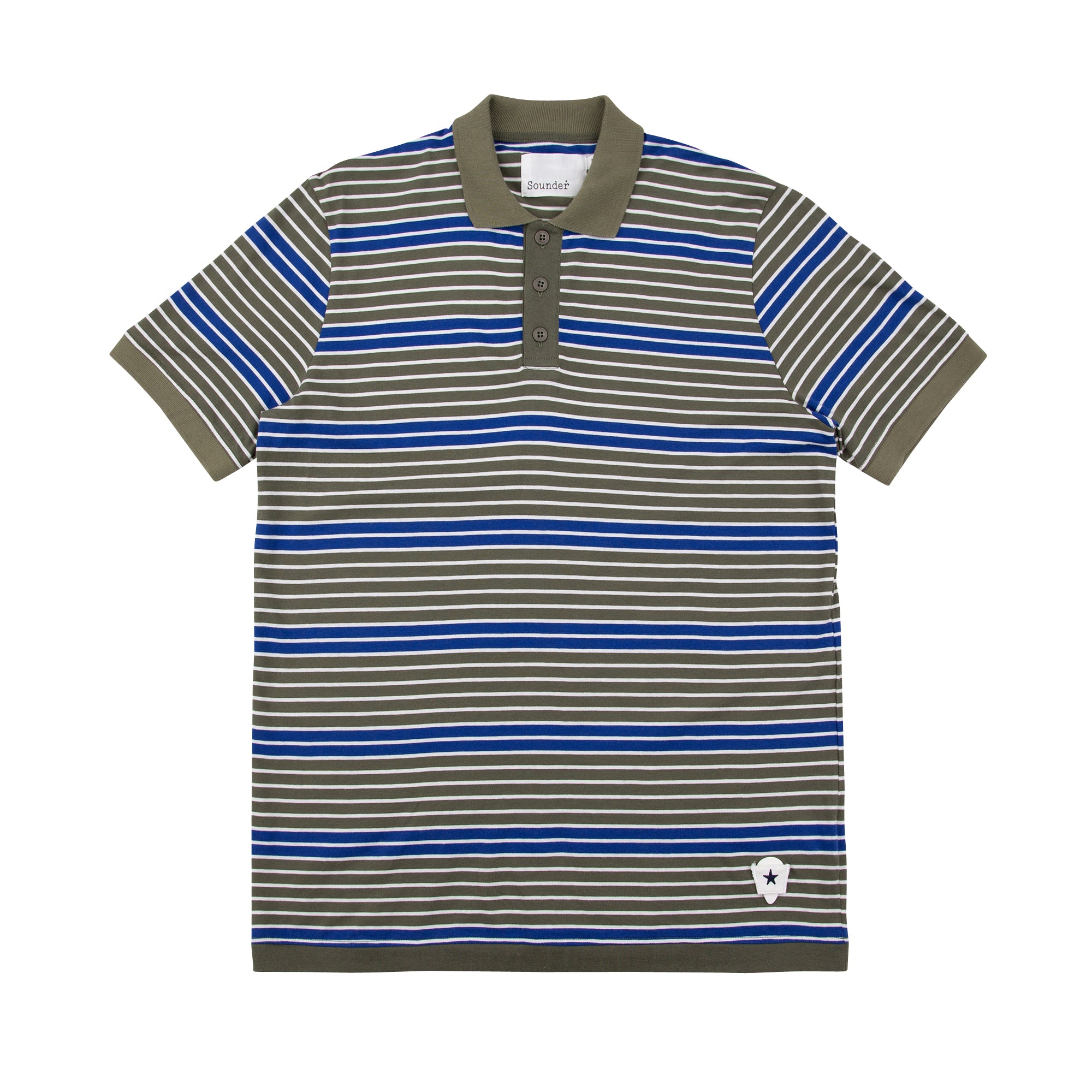 Sounder Golf | Sounder Golf | Clothing | Polos | Monterey Stripe Polo - Indigo and Slate | T-Shirts & Shirts