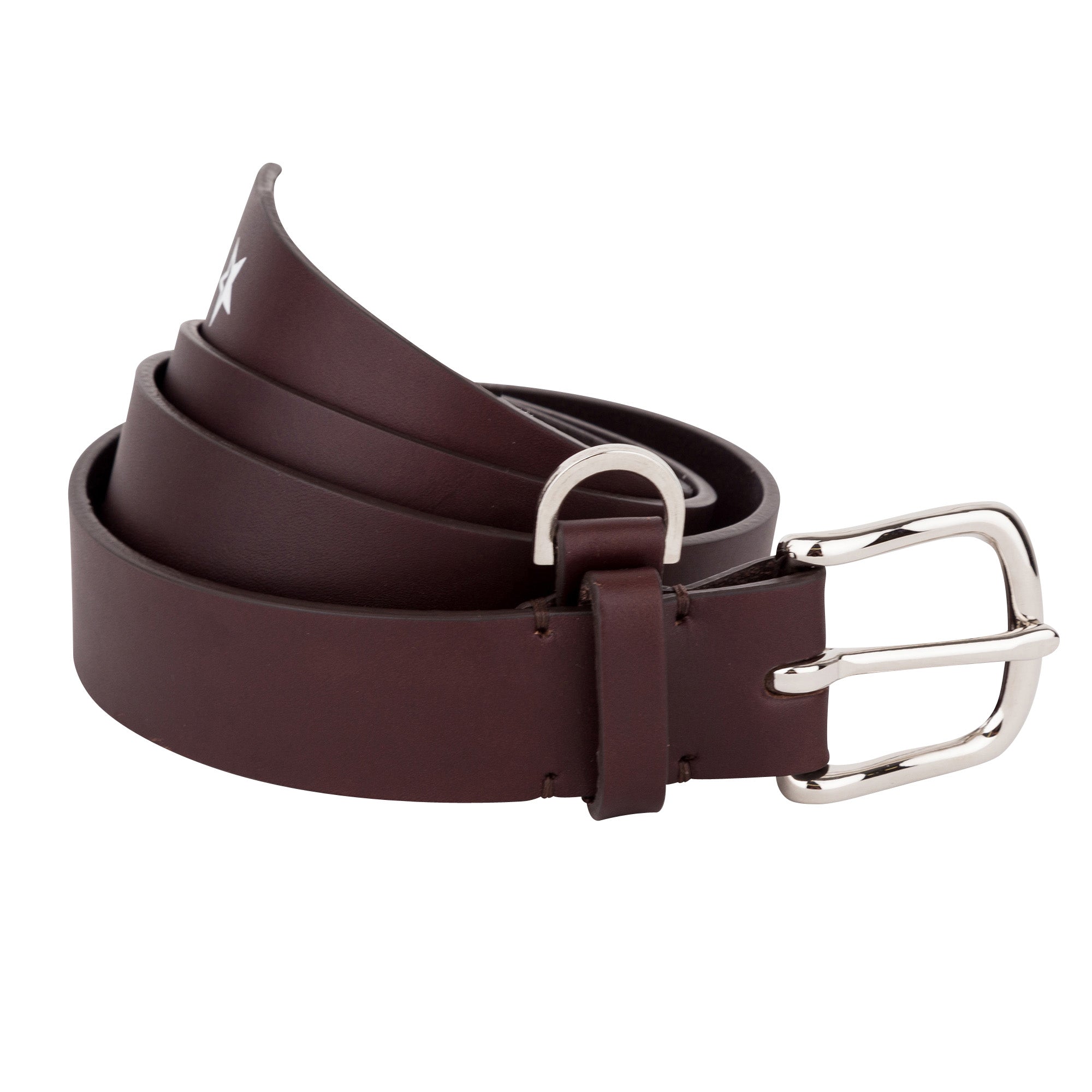 Sounder Golf | Sounder Golf | Accessories | Belts | Star Leather Belt Chocolate | Leather