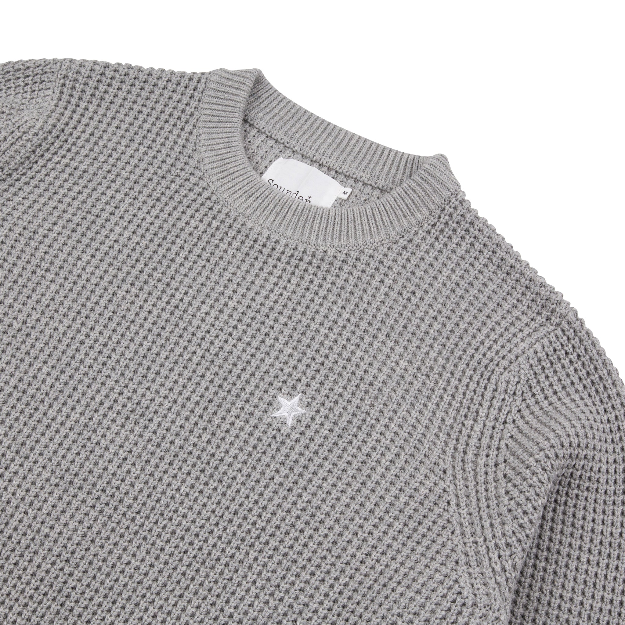 Sounder Golf | Sounder Golf | Knits | Chunky Knit - Light Grey Melange | Knits & Sweats