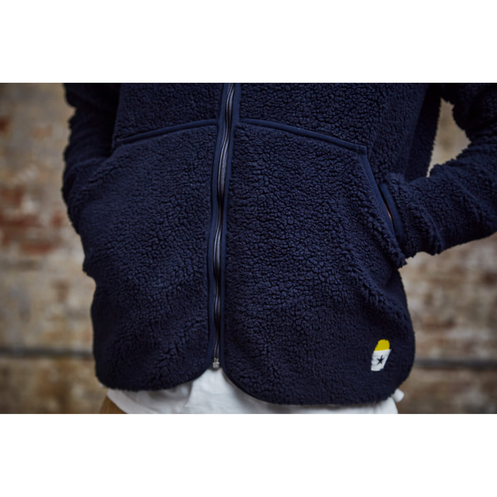 Himalayas Fleece Jacket - Navy